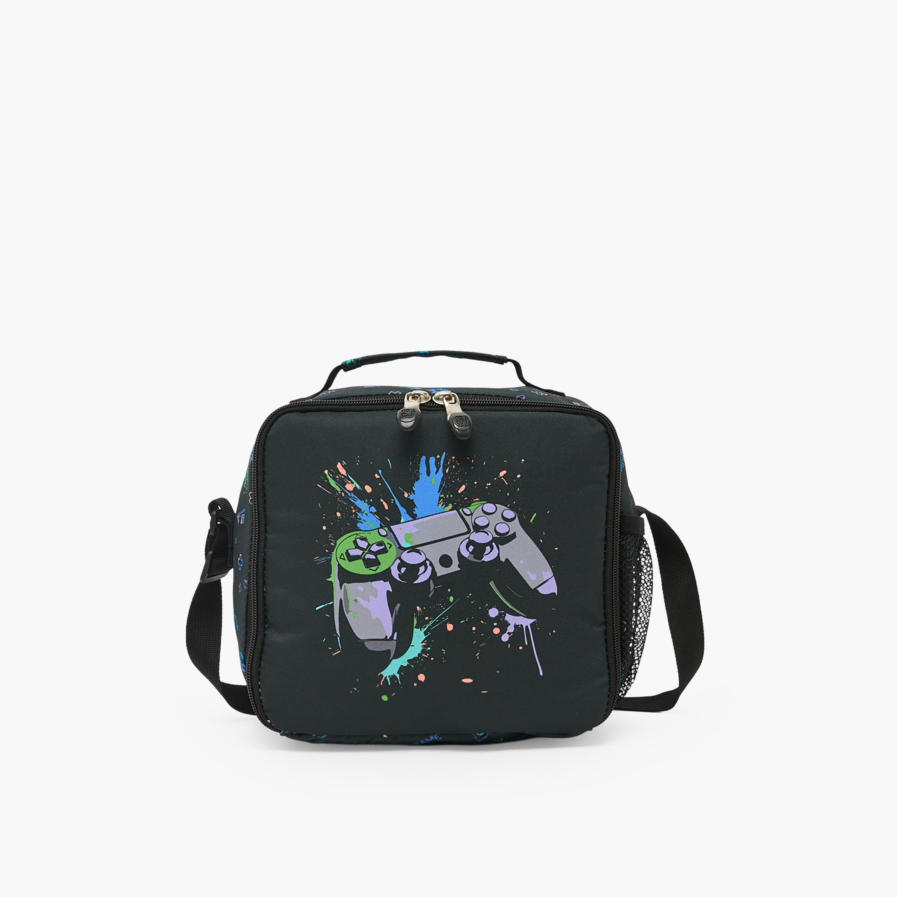 شنطة غداء بحزام قابل للتعديل وطبعات للأولاد من 8-13 سنة من سانت رايت-school-lunchessentials-lunchbags-image-1