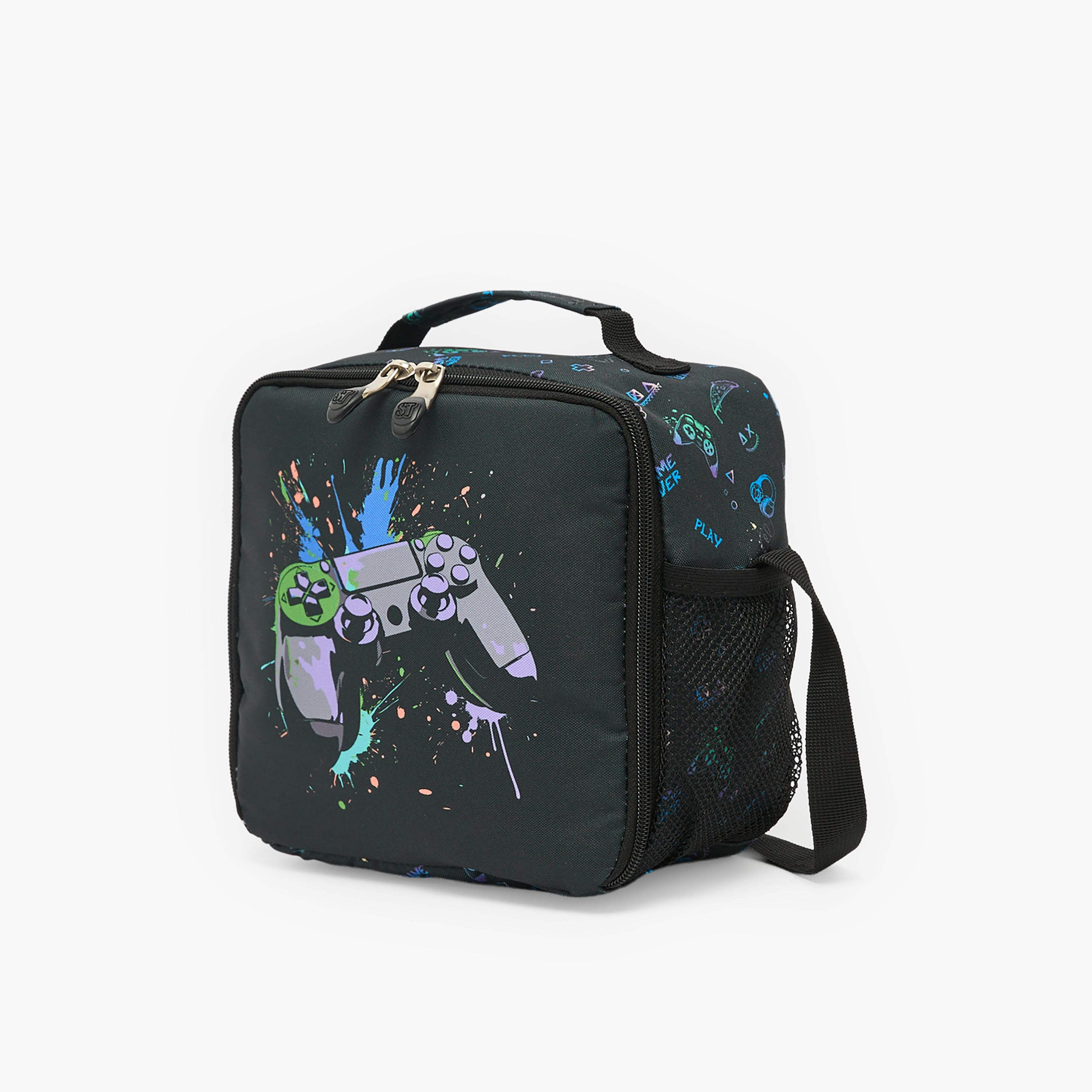شنطة غداء بحزام قابل للتعديل وطبعات للأولاد من 8-13 سنة من سانت رايت-school-lunchessentials-lunchbags-image-2