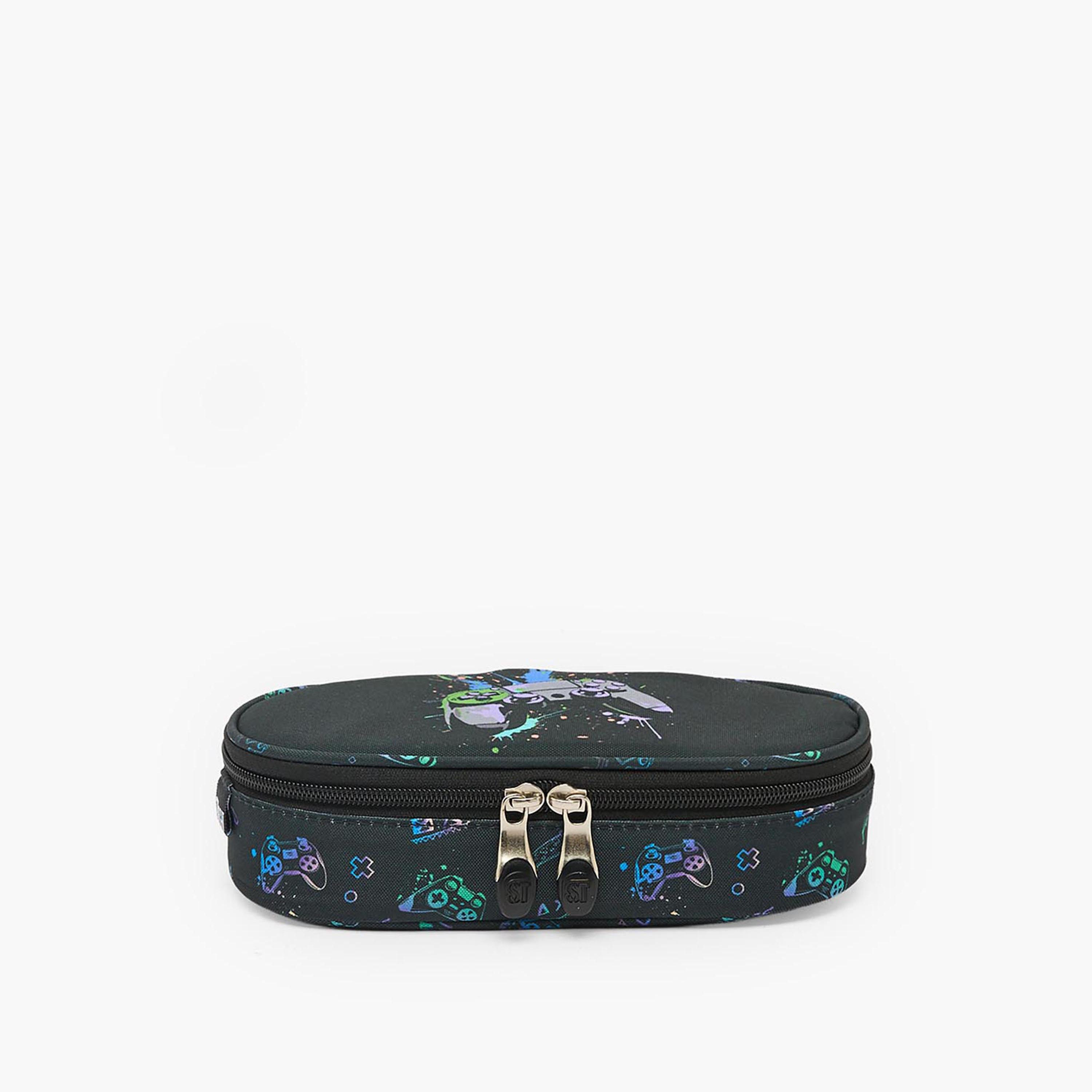 مقلمة بسحاب إغلاق وطبعات من سانت رايت-school-stationery-pencilcases-image-1