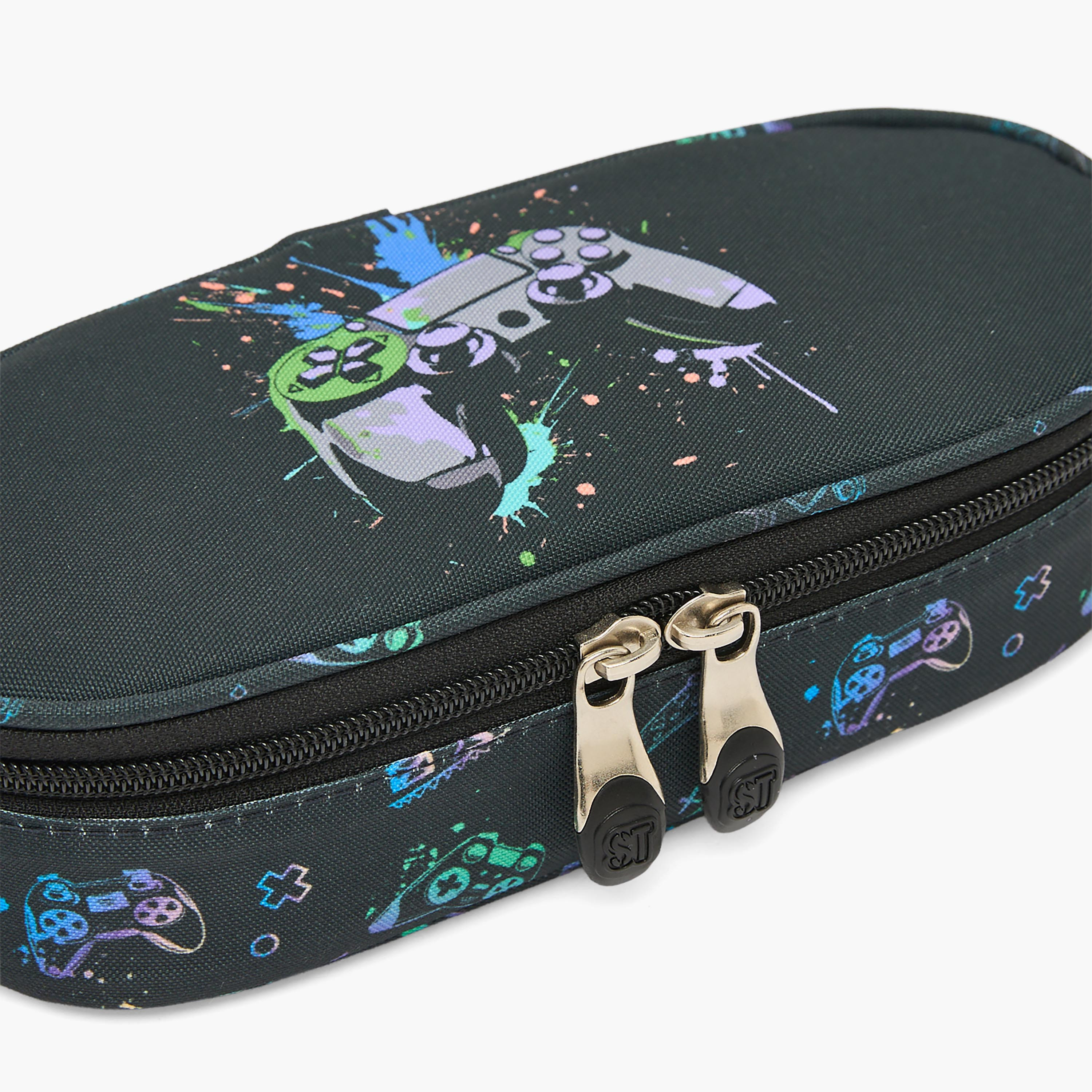مقلمة بسحاب إغلاق وطبعات من سانت رايت-school-stationery-pencilcases-image-5