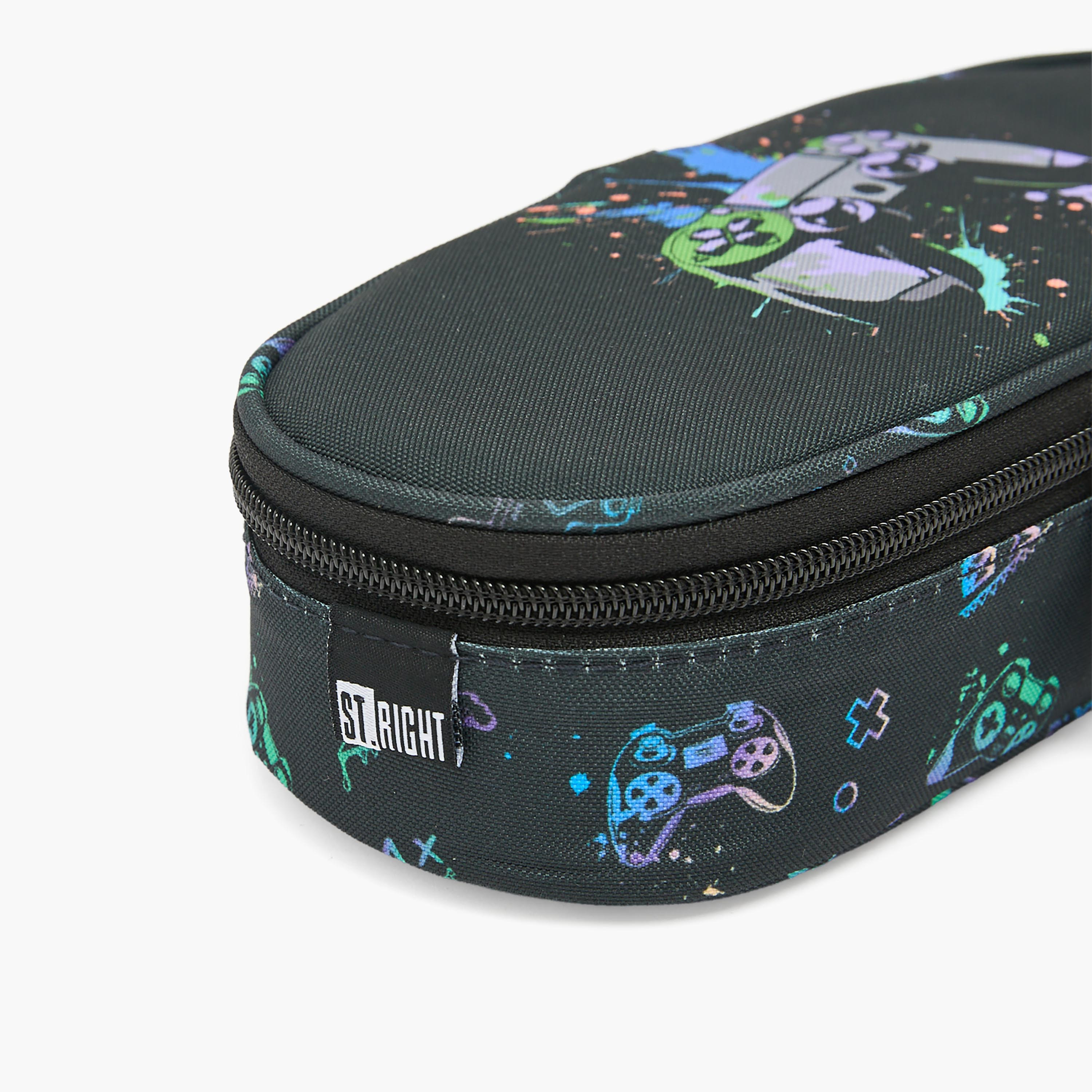 مقلمة بسحاب إغلاق وطبعات من سانت رايت-school-stationery-pencilcases-image-6