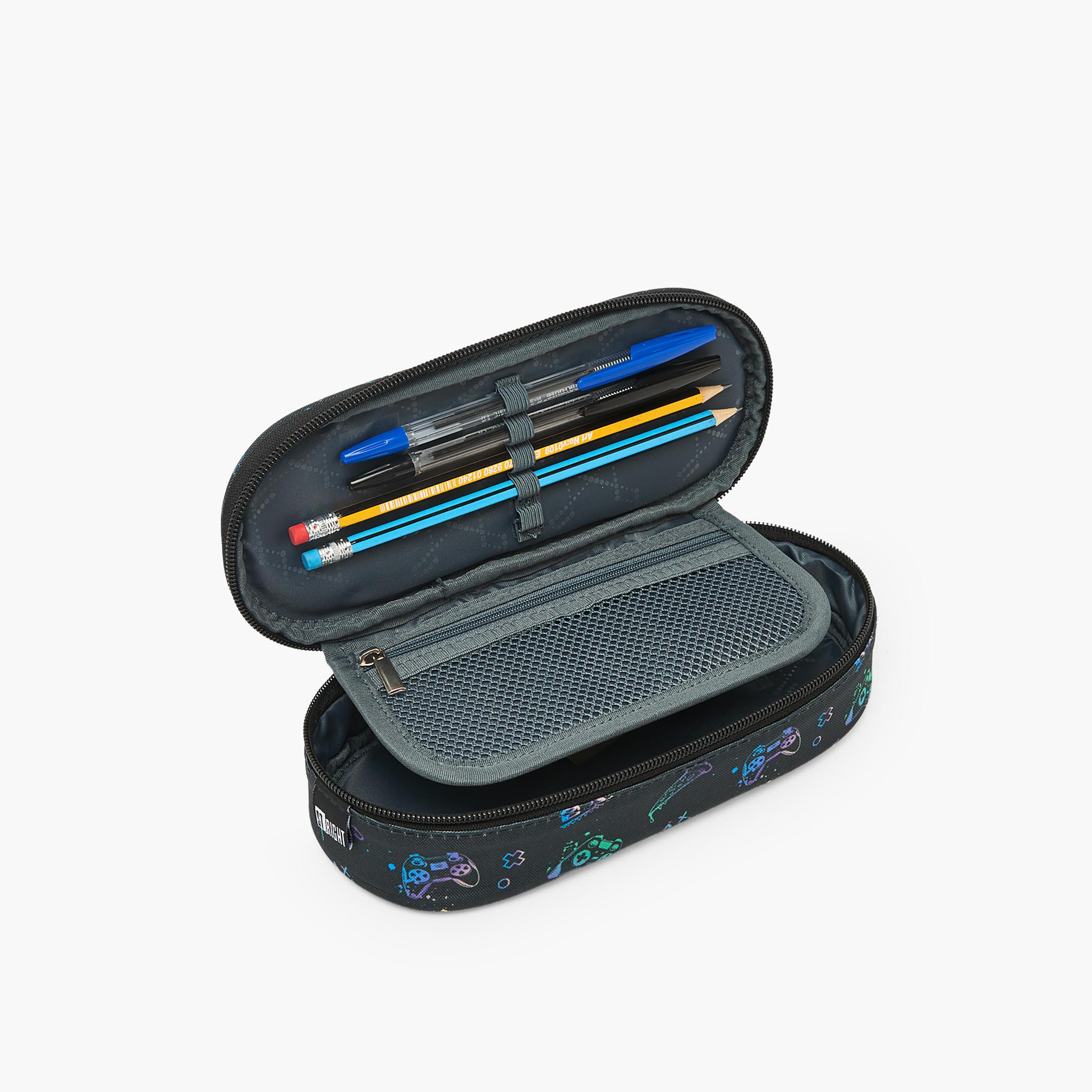 مقلمة بسحاب إغلاق وطبعات من سانت رايت-school-stationery-pencilcases-image-7