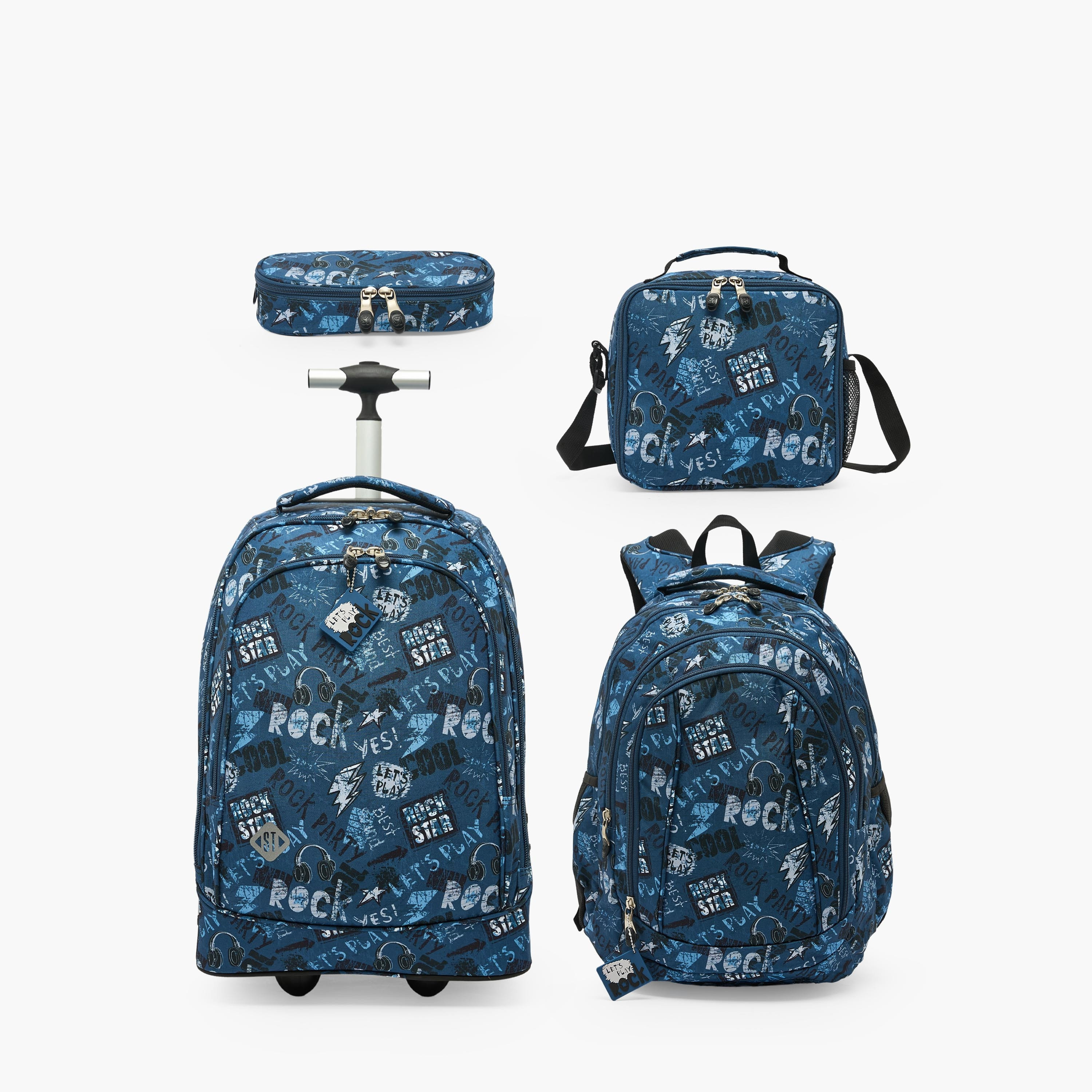 St.Right Graffiti Print Backpack for Boys 8-13 Years with Adjustable Straps - 18 inches-school-bagsandbackpacks-backpacks-image-11
