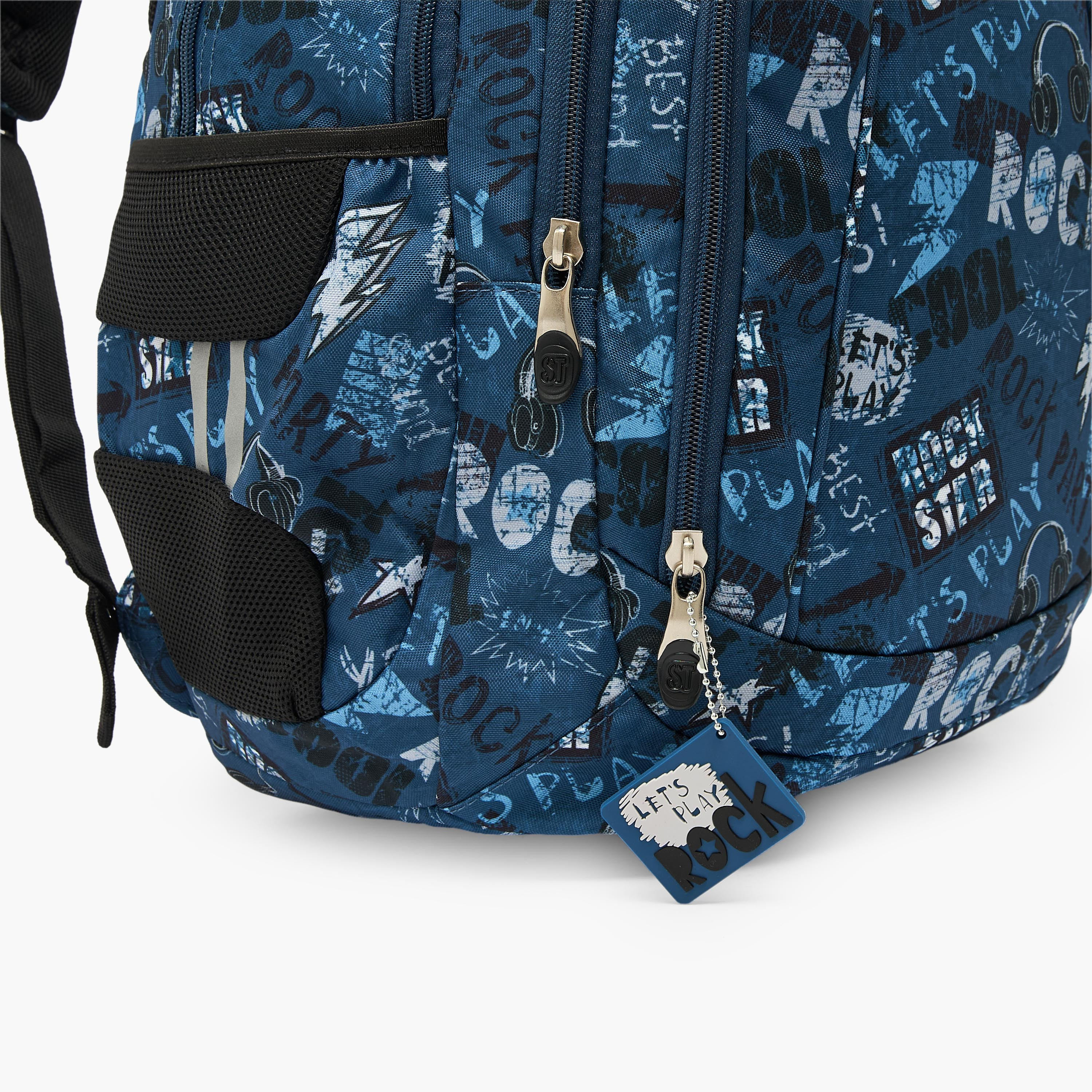شنطة ظهر للأولاد 8-13 سنة بأحزمة قابلة للتعديل وطبعات - 18 بوصة-school-bagsandbackpacks-backpacks-image-3