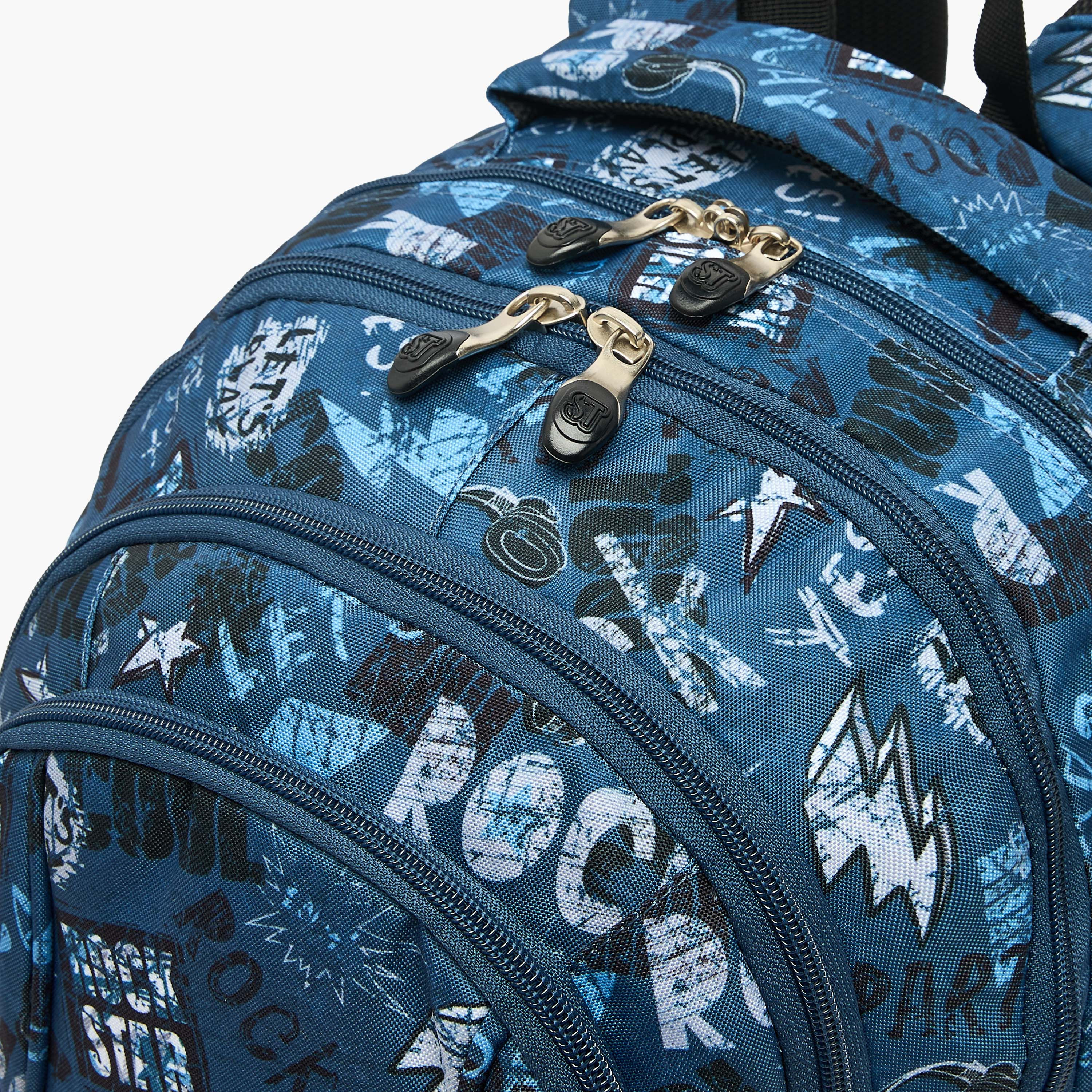 شنطة ظهر للأولاد 8-13 سنة بأحزمة قابلة للتعديل وطبعات - 18 بوصة-school-bagsandbackpacks-backpacks-image-4