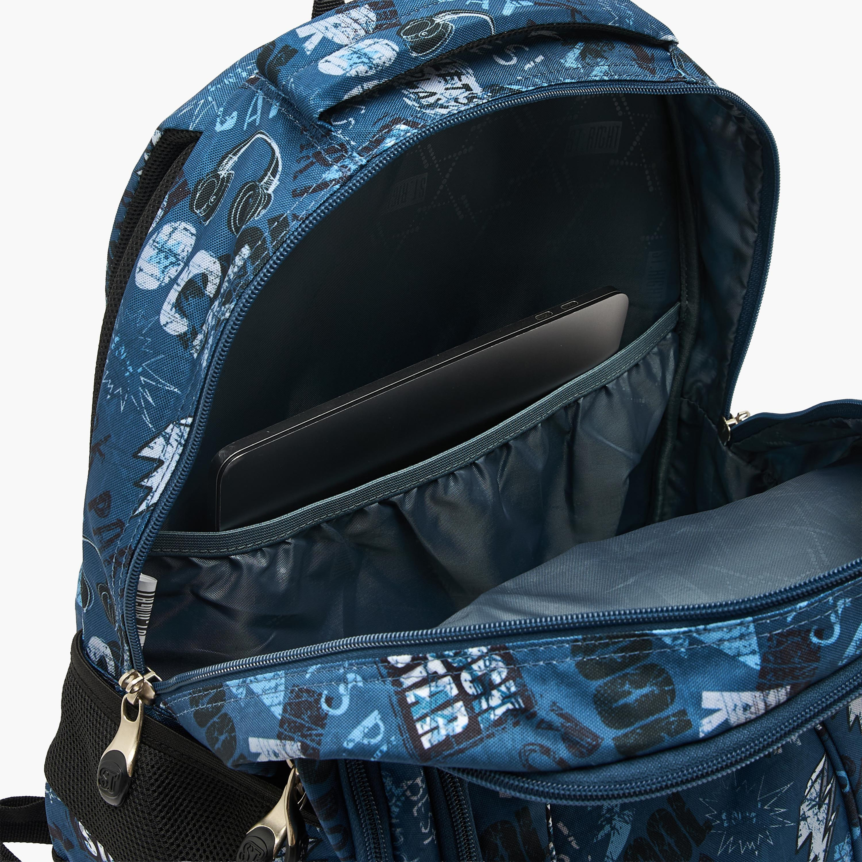 شنطة ظهر للأولاد 8-13 سنة بأحزمة قابلة للتعديل وطبعات - 18 بوصة-school-bagsandbackpacks-backpacks-image-5