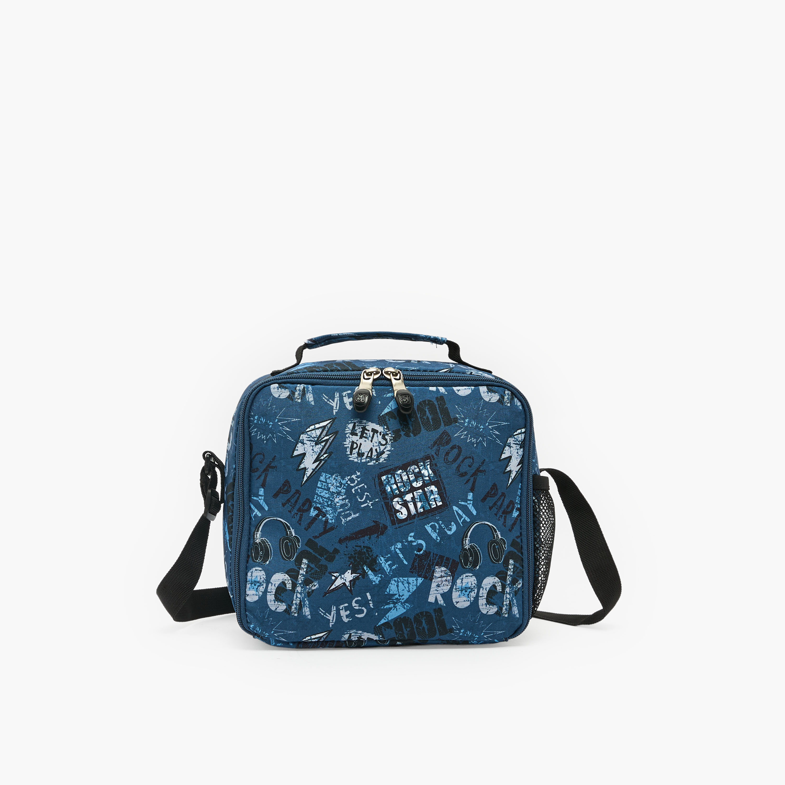 شنطة غداء بطبعة جرافيتي للأولاد من 8 إلى 13 سنة مع حزام قابل للتعديل-school-lunchessentials-lunchbags-image-1