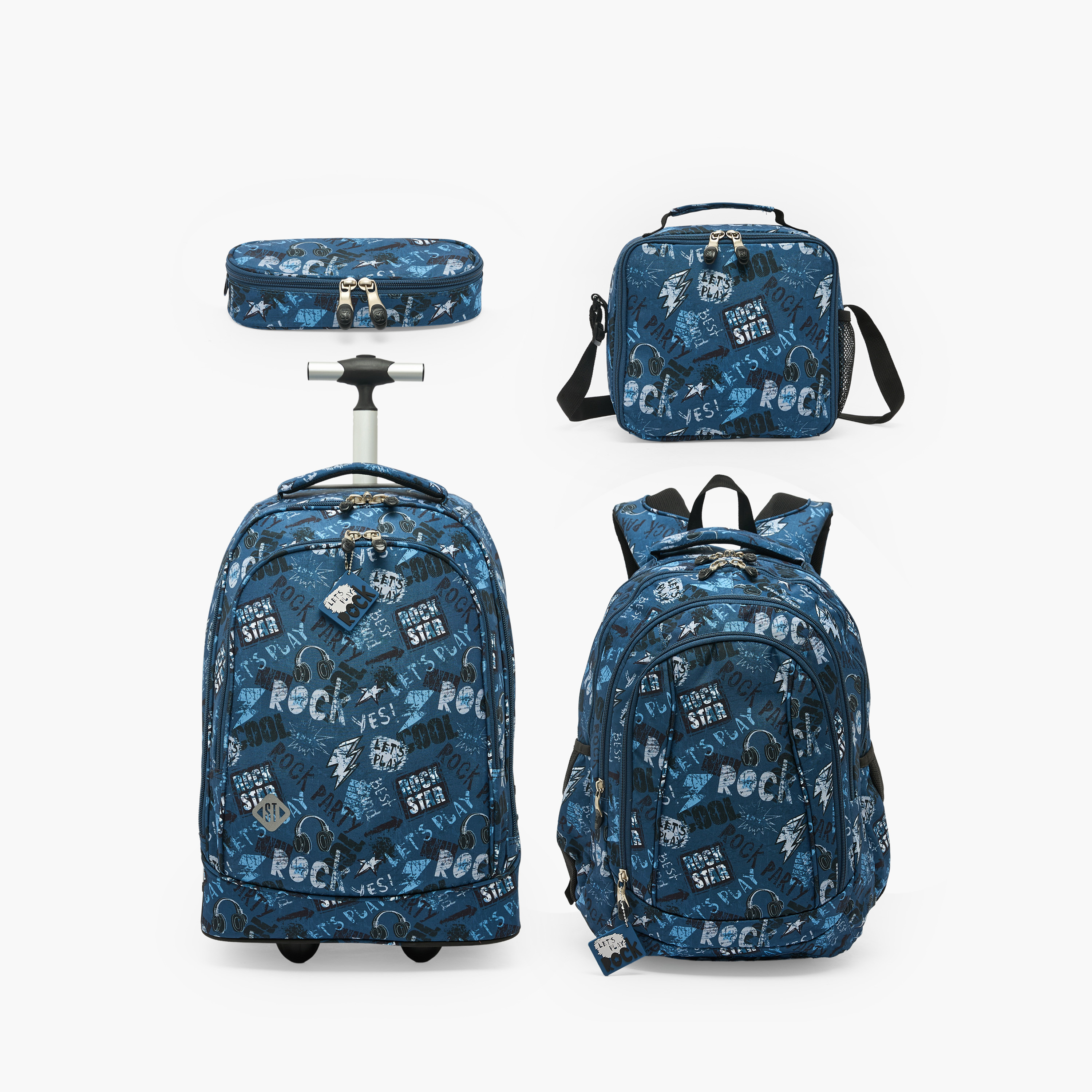 مقلمة بطبعات جرافيتي وسحاب إغلاق من أس تي رايت-school-stationery-pencilcases-image-7