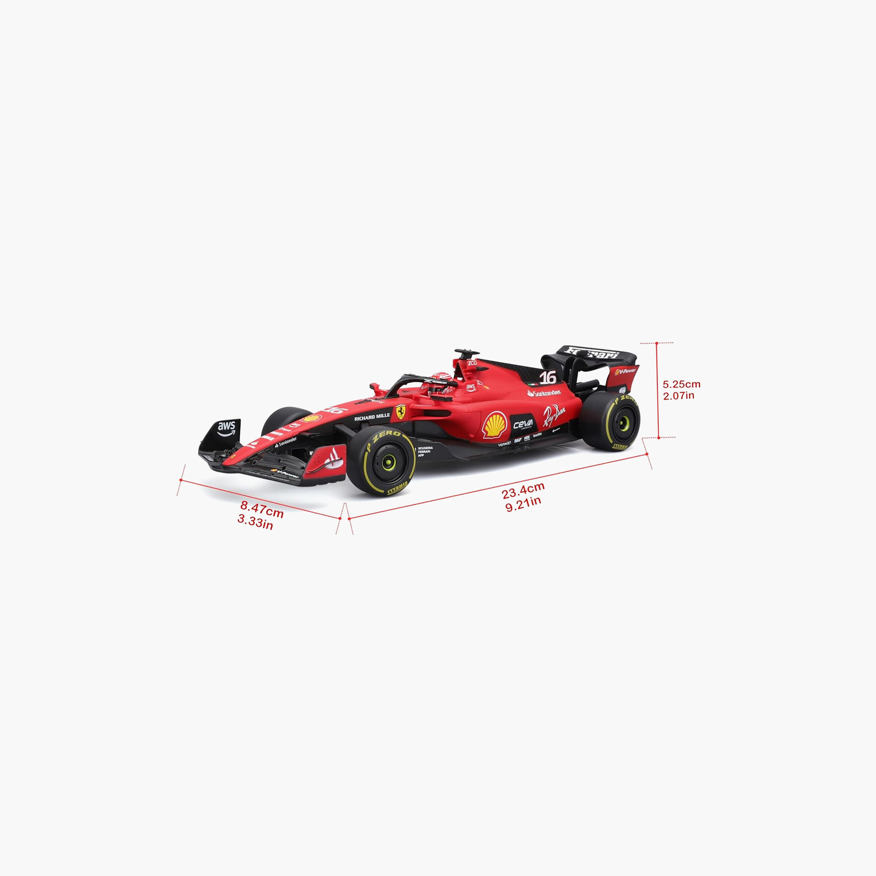 سيارة "فورمولا 1 فيراري إس إف 23" قابلة للشحن بجهاز تحكم عن بعد من مايستو-toys-remotecontrolledvehicles-rccars-image-6