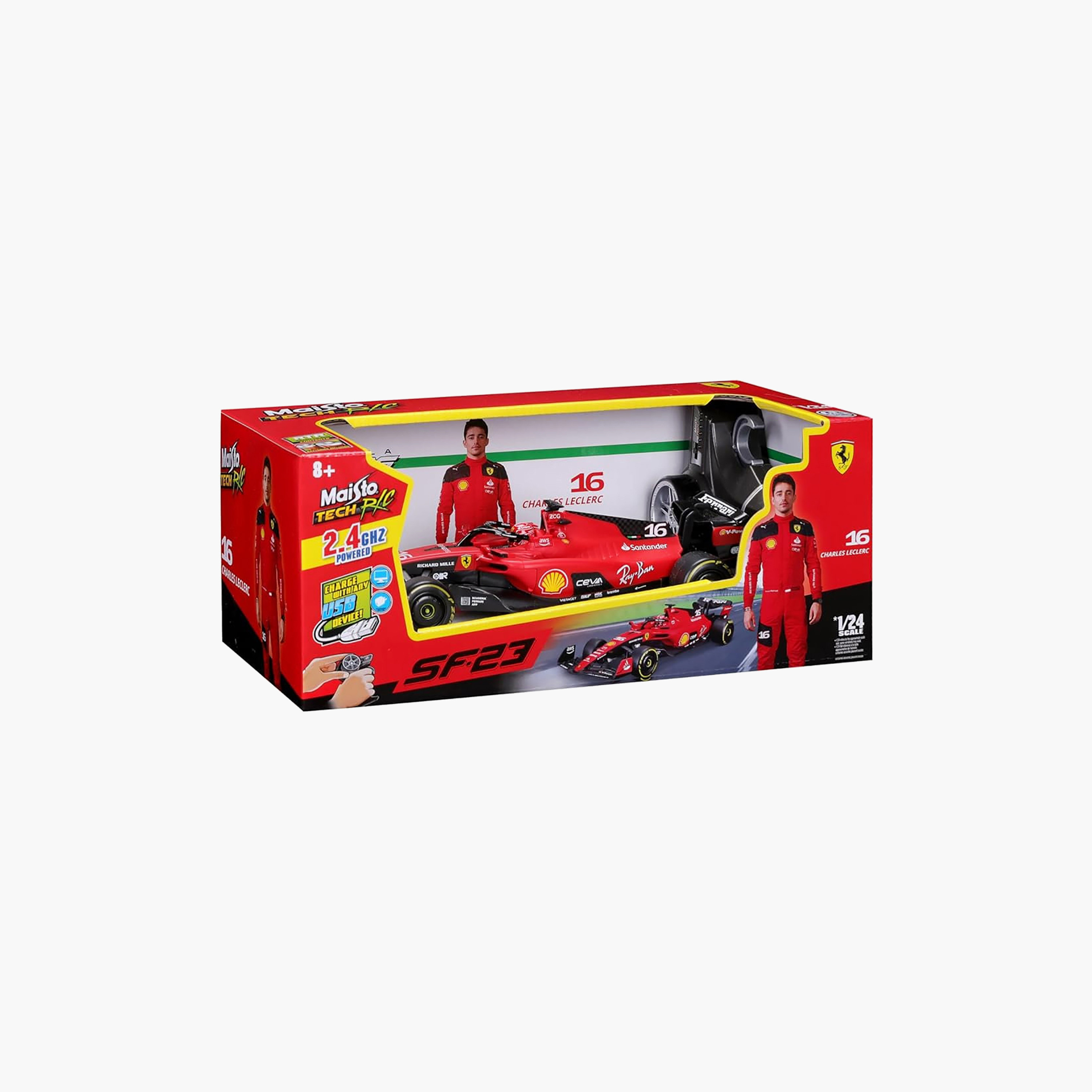سيارة "فورمولا 1 فيراري إس إف 23" قابلة للشحن بجهاز تحكم عن بعد من مايستو-toys-remotecontrolledvehicles-rccars-image-8
