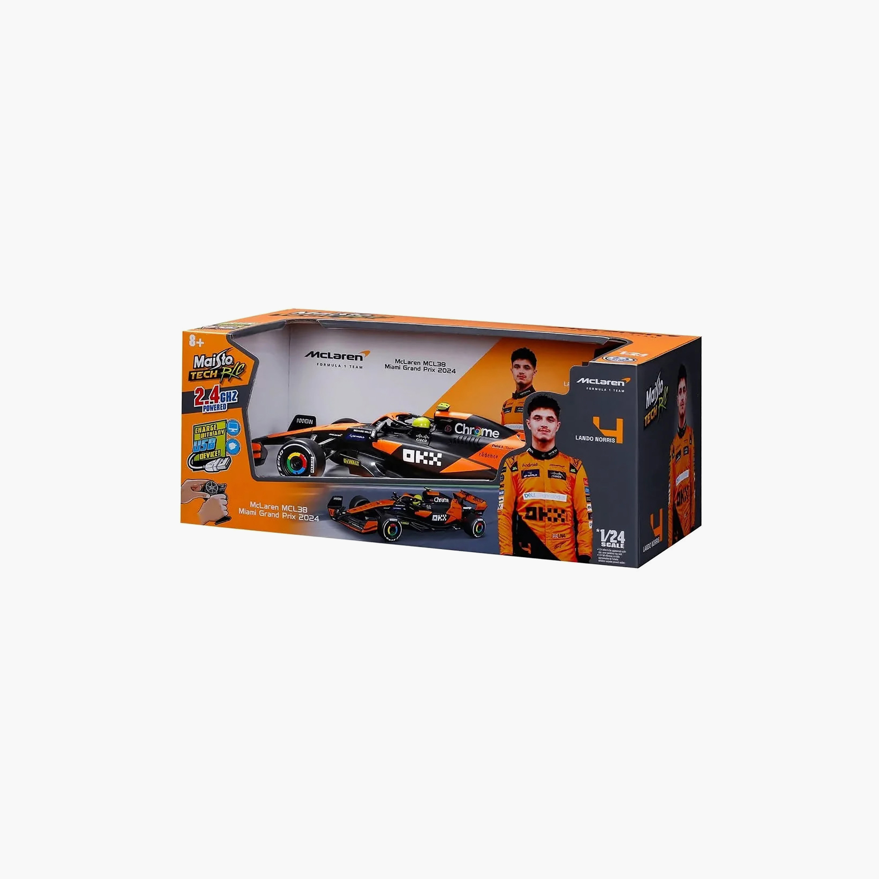 سيارة مكلارين فورمولا 1 نسخة ميامي جي بي بجهاز تحكم عن بعد و يو إس بي من مايستو 1:24-toys-remotecontrolledvehicles-rcvehicles-image-8