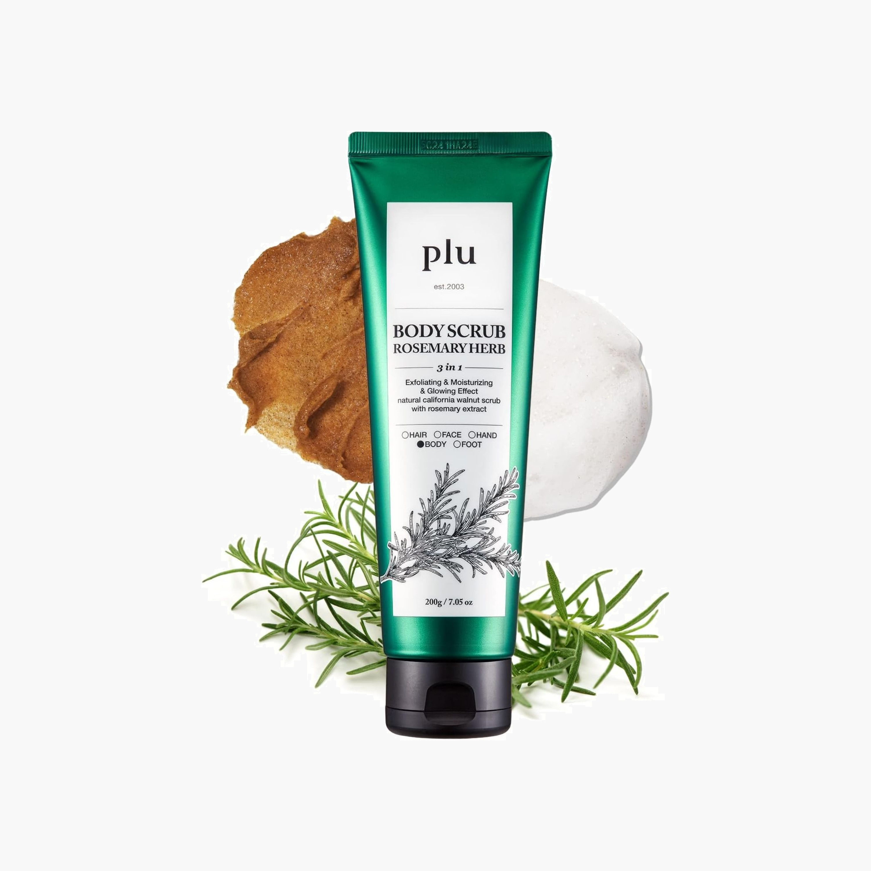 PLU Rosemary Herb Body Scrub 200G-beautyandpersonalcare-bathandbody-bathandshower-scrubs-image-1