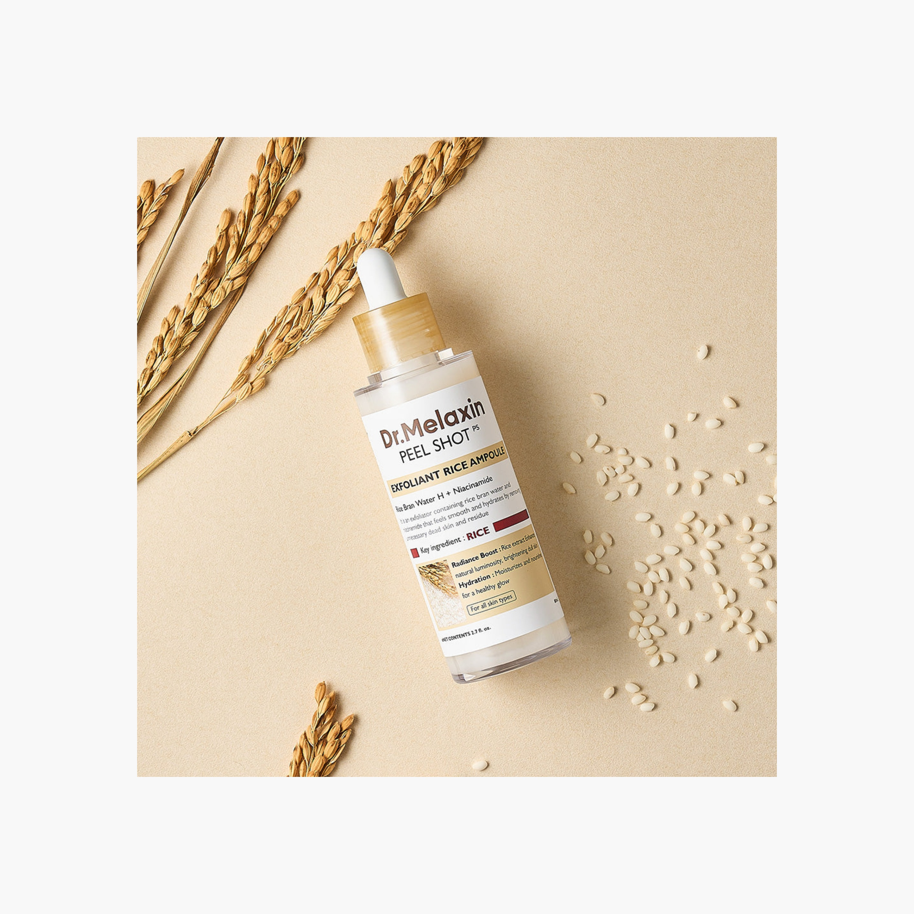 أمبولات الأرز المقشرة من دكتور ميلاكسين لتعزيز الإشراق 80 مل-beautyandpersonalcare-kbeauty-skin-treatmentsandserums-image-2