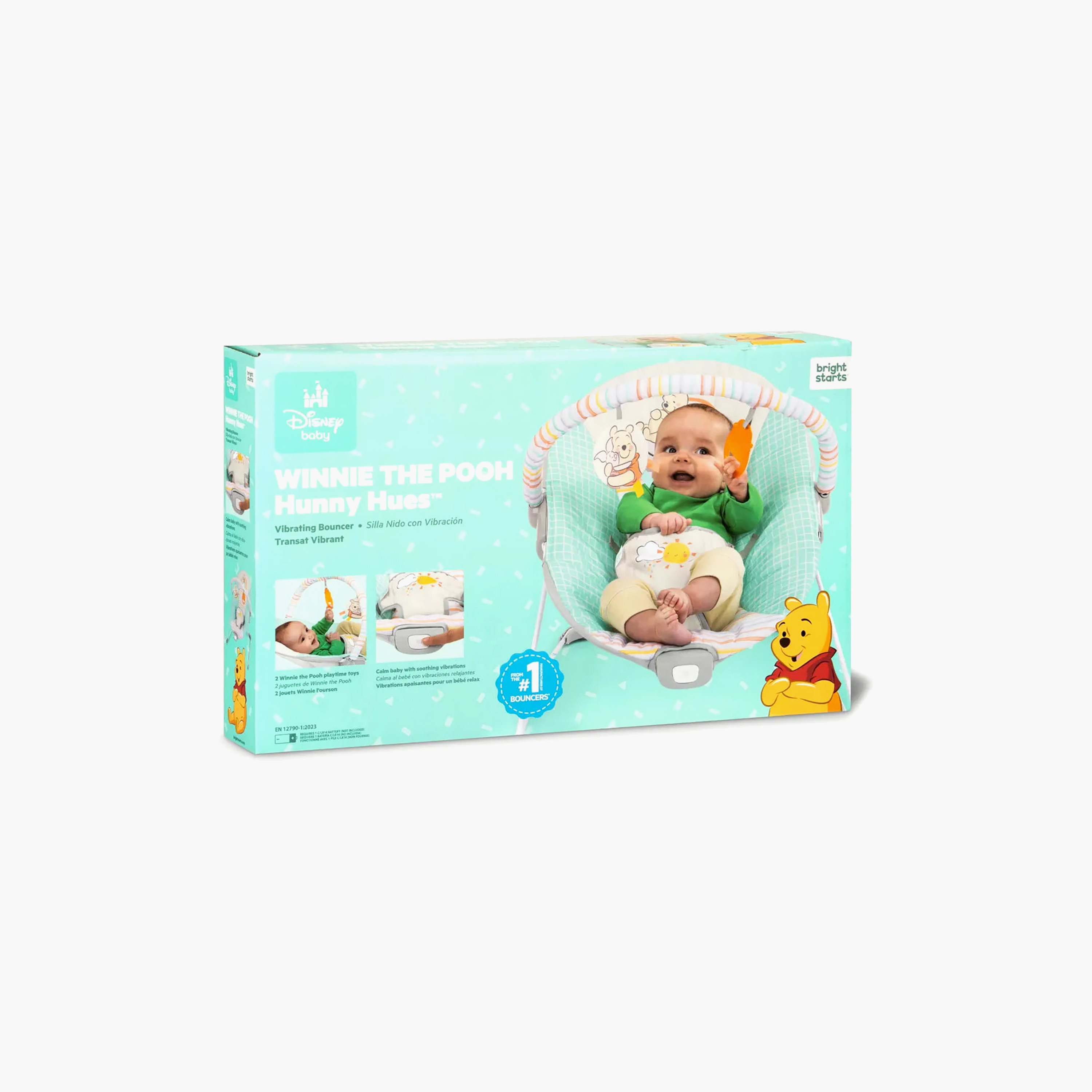 Bright Starts Winnie The Pooh Bouncer With Toy-baby-infantactivity-bouncers-image-2