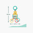 لعبة نشاط الدب "بو بيزي بير" من برايت ستارتس-baby-gear-strollersandprams-accessories-image-1