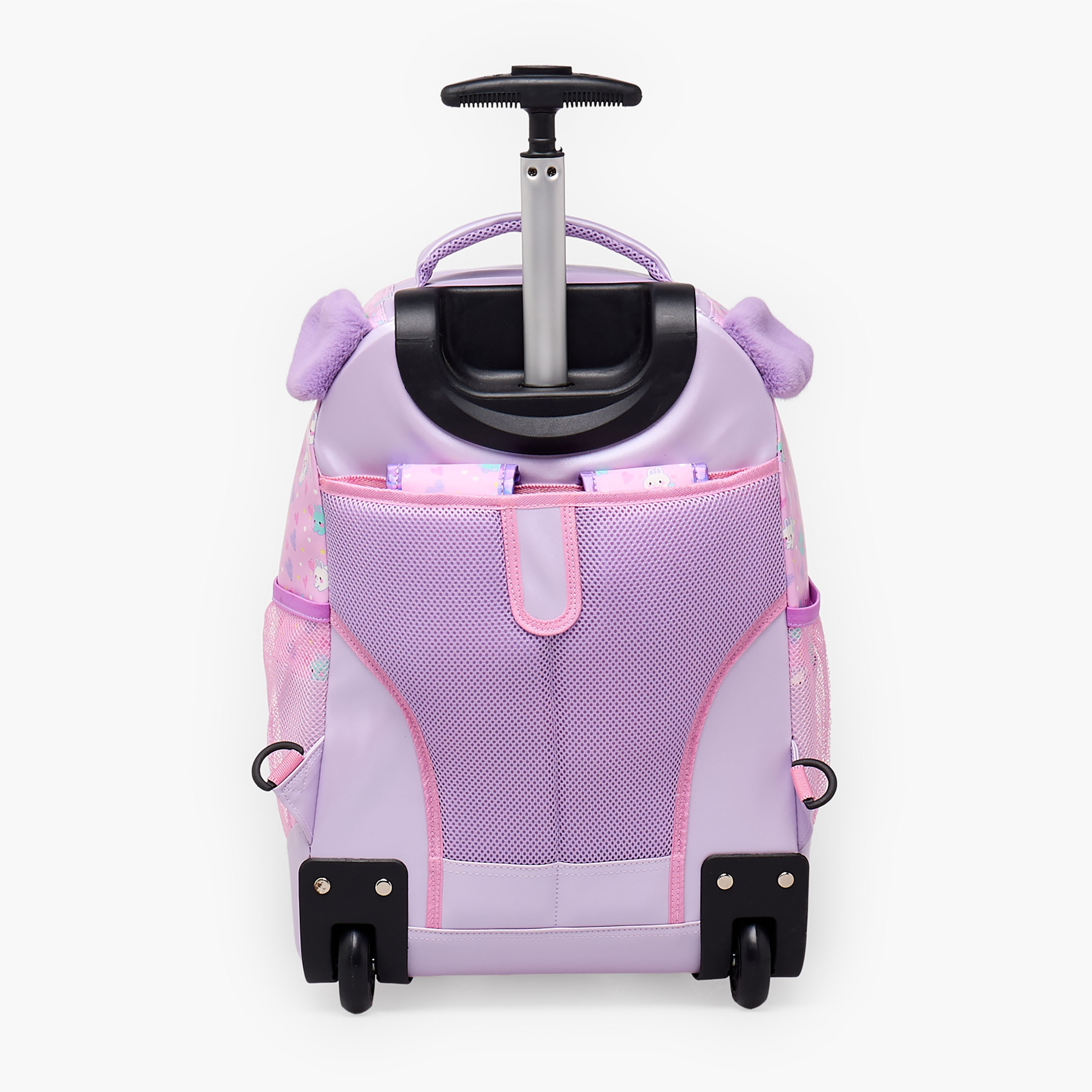 Minmie Printed Trolley Backpack for Girls 8-13 Years with Adjustable Shoulder Straps - 18 inches-school-bagsandbackpacks-trolleybags-image-12