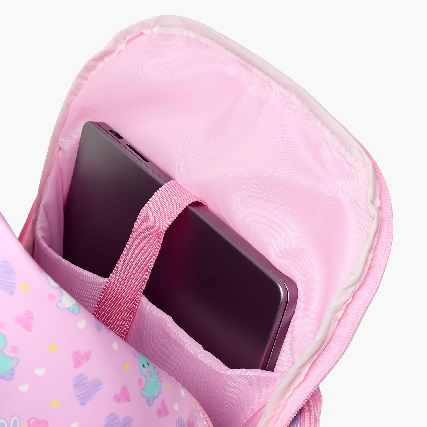 Minmie Printed Trolley Backpack for Girls 8-13 Years with Adjustable Shoulder Straps - 18 inches-school-bagsandbackpacks-trolleybags-image-7