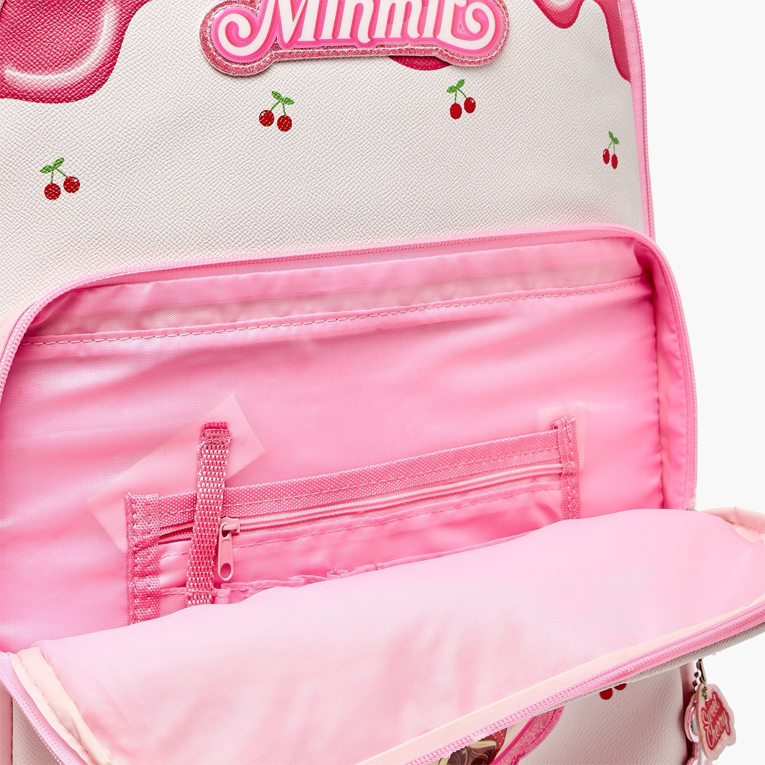 Minmie Printed Trolley Backpack for Girls 8-13 Years with Adjustable Shoulder Straps - 18 inches-school-bagsandbackpacks-trolleybags-image-7