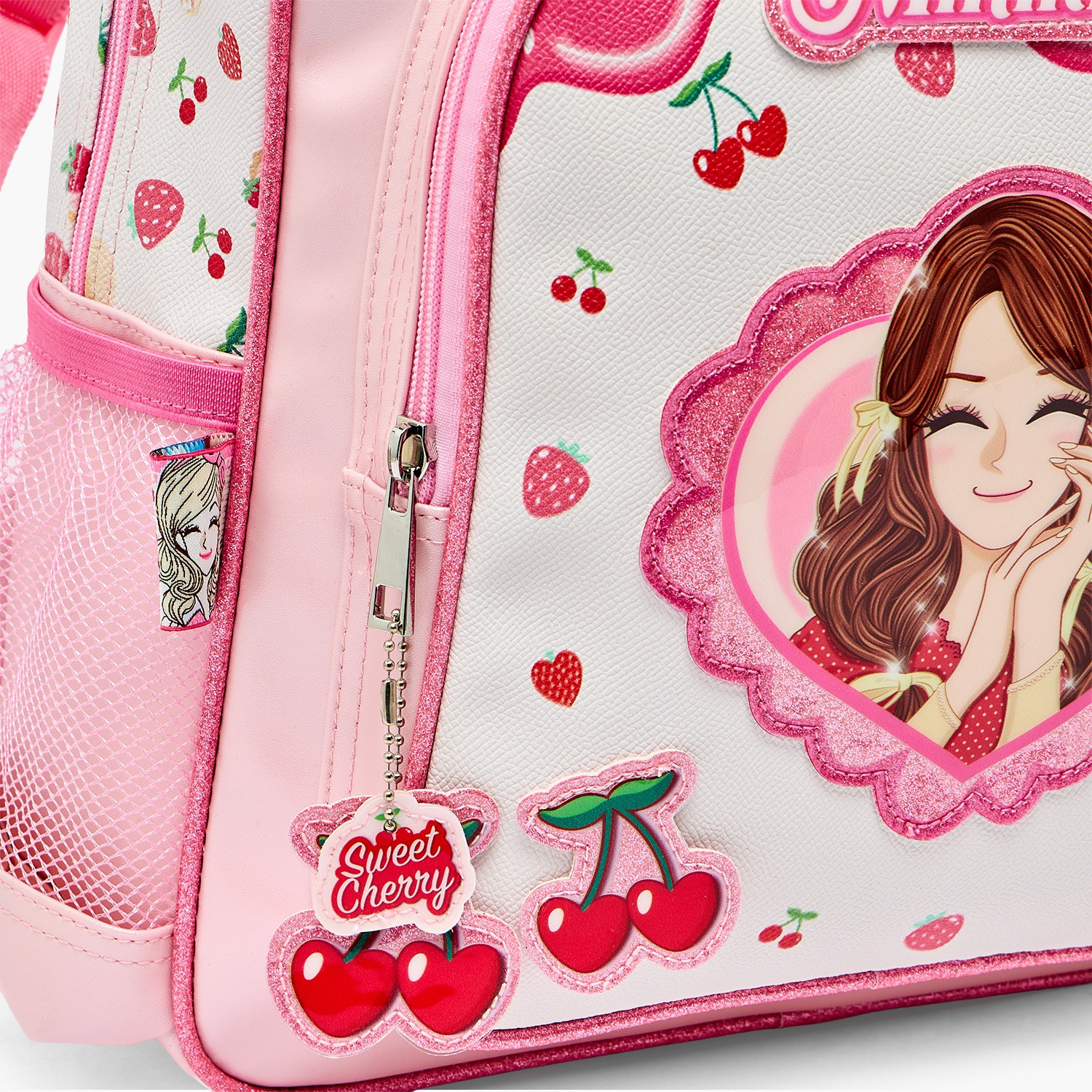 شنطة مدرسية بطبعات وحمالات كتف قابلة للتعديل للبنات 5-8 سنوات من مينمي - 12 بوصة-school-bagsandbackpacks-backpacks-image-5