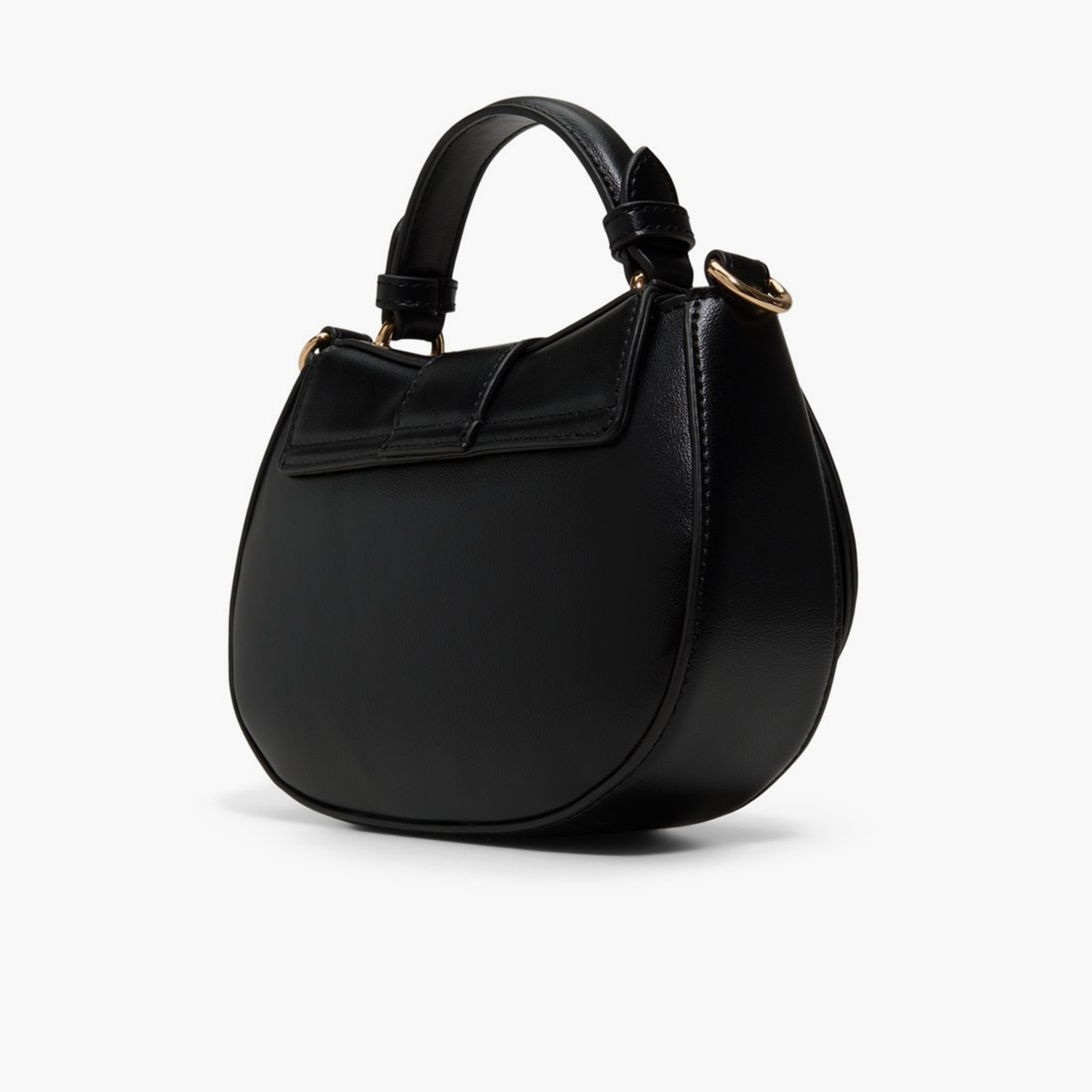 Call it Spring Plain Top Handle Sling Bag with Flap and Detachable Strap | 20 X 7 X 23 CM-women-bagsandwallets-handbags-image-2