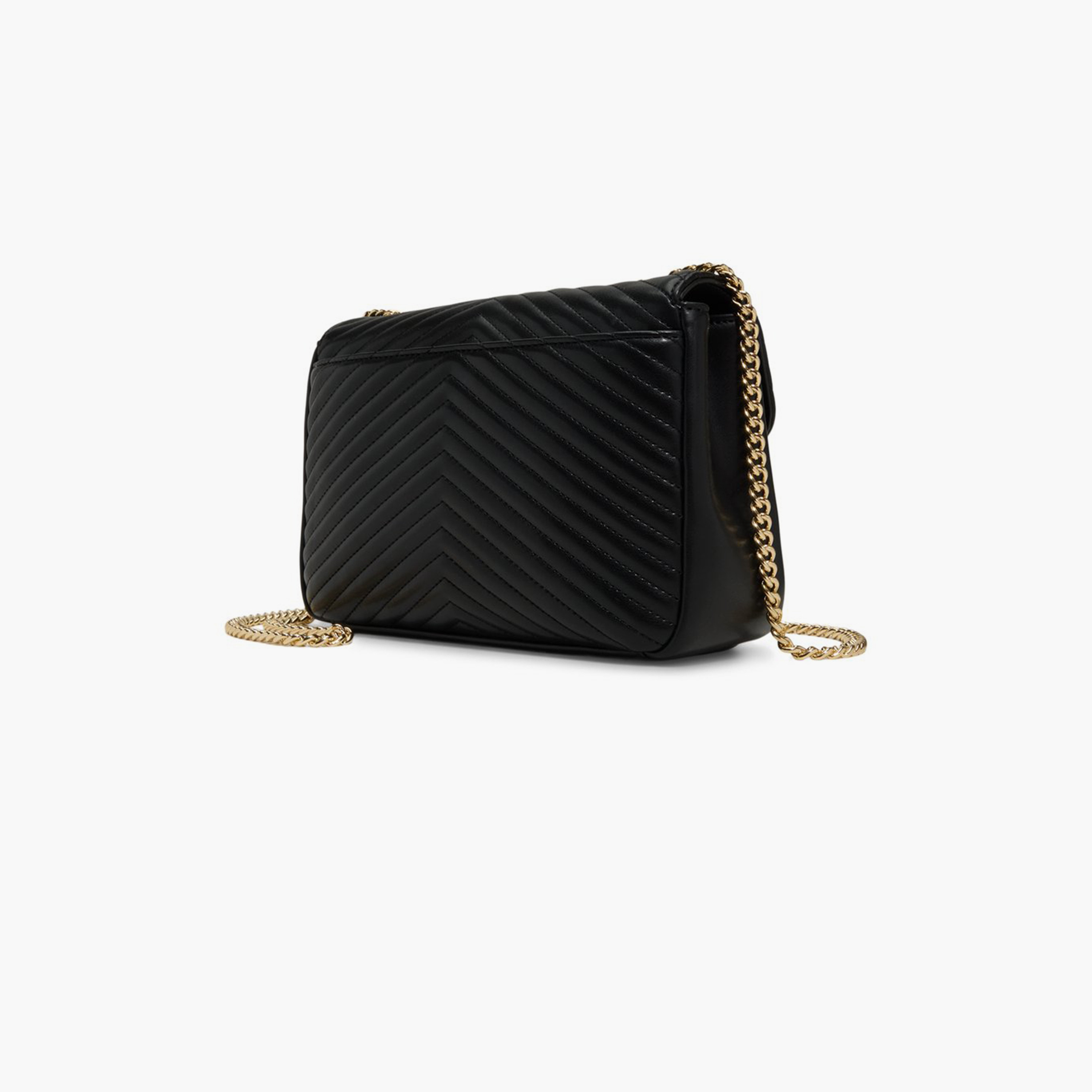 كول ات سبرينغ - شنطة كتف مبطنة بقفل دوار وحزام سلسلة | 24 × 10 × 17 سم-women-bagsandwallets-handbags-image-2