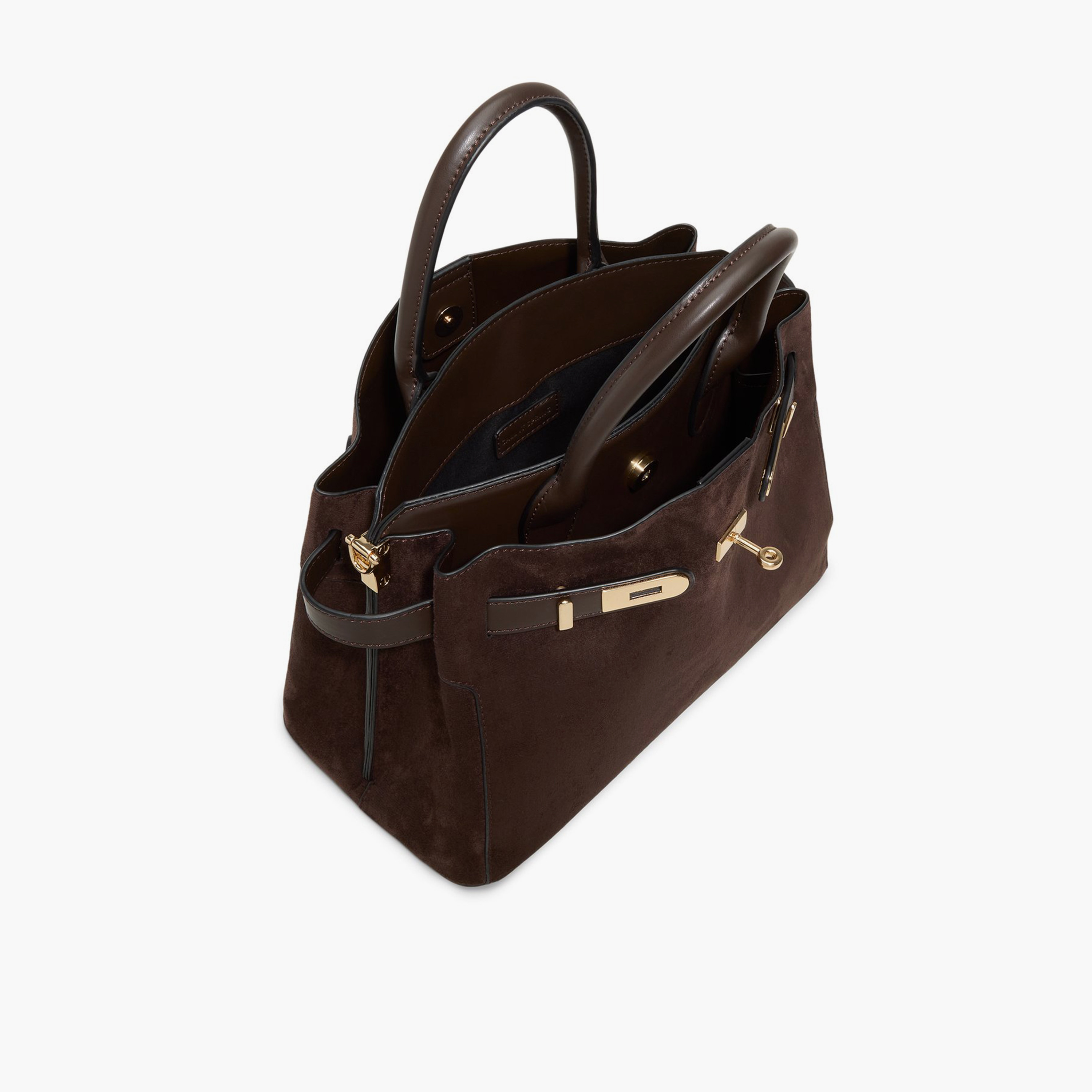 كول ات سبرينغ - شنطة يد بمقبضين وقفل دوار وحزام قابل للفصل | 31 × 17 × 23 سم-women-bagsandwallets-handbags-image-11
