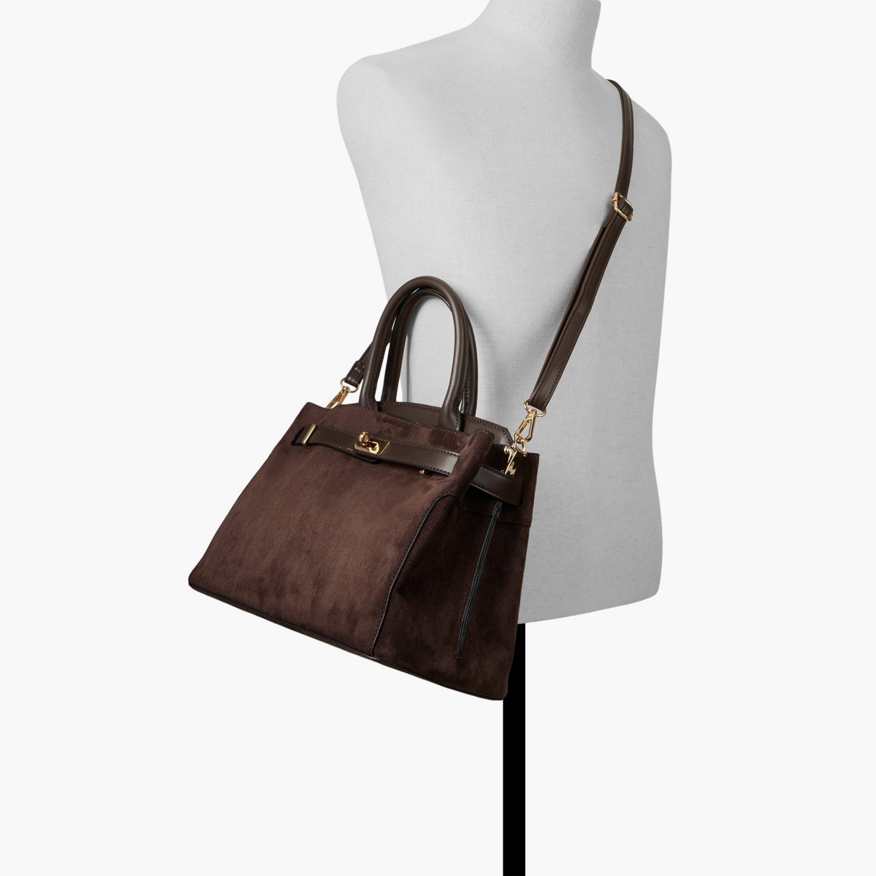 كول ات سبرينغ - شنطة يد بمقبضين وقفل دوار وحزام قابل للفصل | 31 × 17 × 23 سم-women-bagsandwallets-handbags-image-12