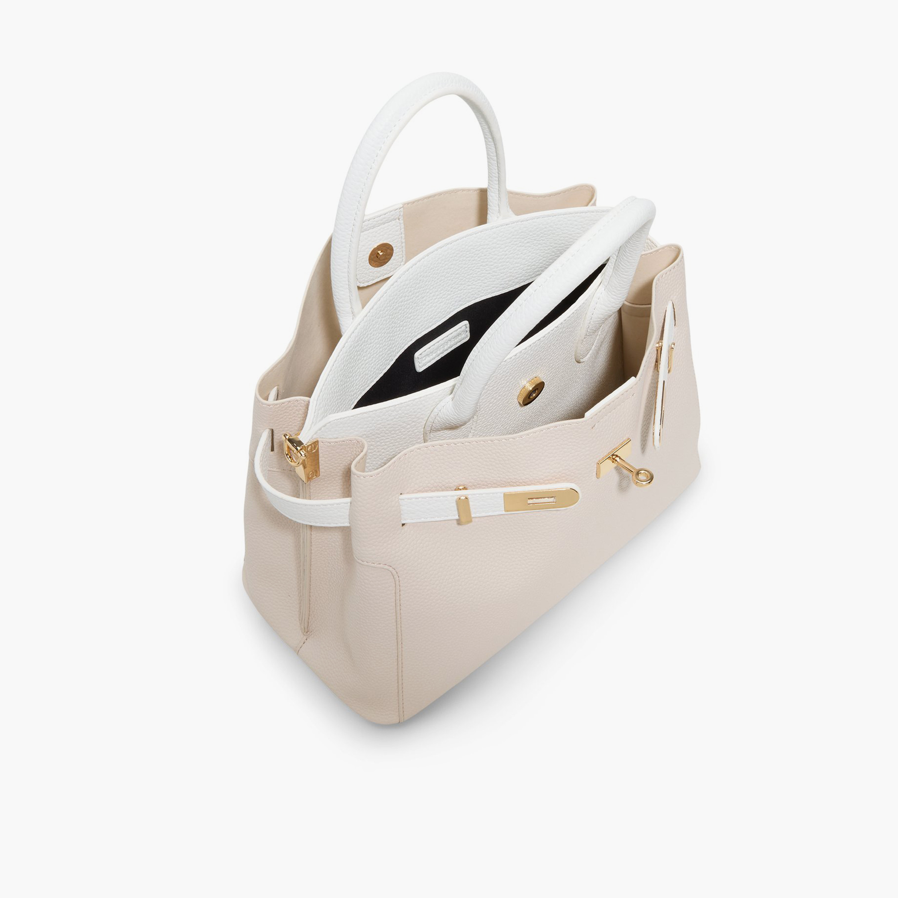 كول ات سبرينغ - شنطة يد بمقبضين وقفل دوار وحزام قابل للفصل | 31 × 17 × 23 سم-women-bagsandwallets-handbags-image-15