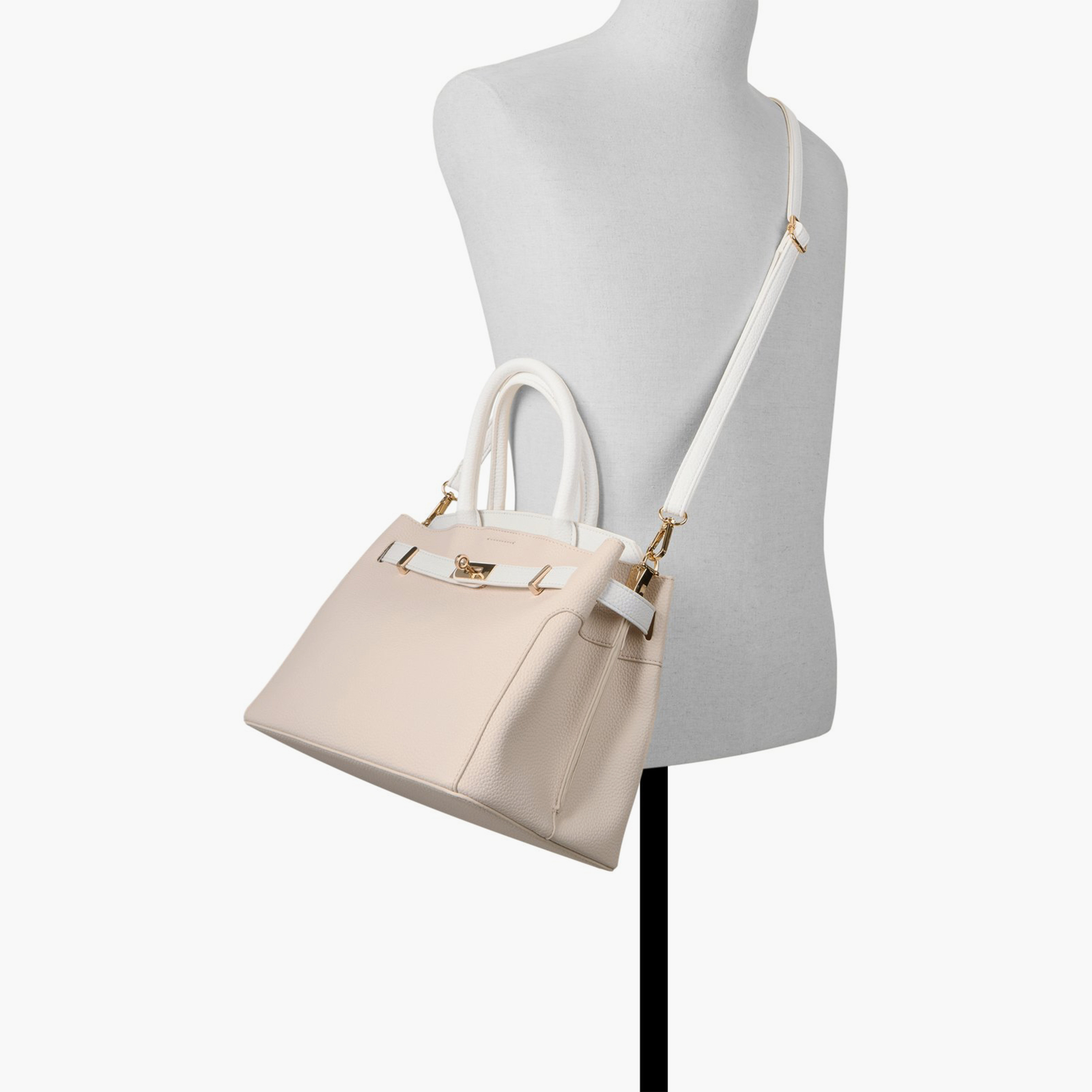 كول ات سبرينغ - شنطة يد بمقبضين وقفل دوار وحزام قابل للفصل | 31 × 17 × 23 سم-women-bagsandwallets-handbags-image-16