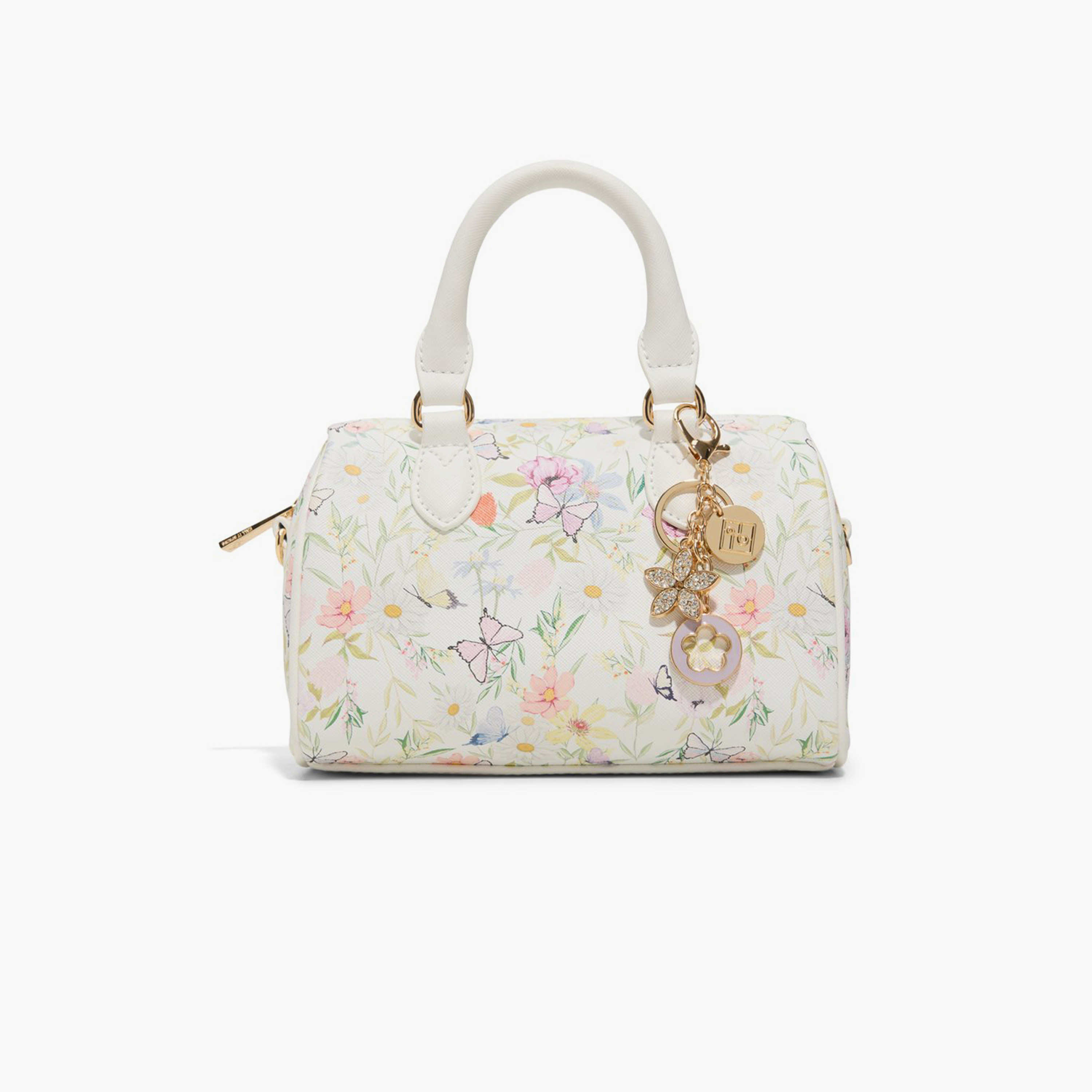 Call it Spring Textured Double Handle Satchel Bag with Zipper and Detachable Strap | 20 X 12 X 14 CM-women-bagsandwallets-handbags-image-5