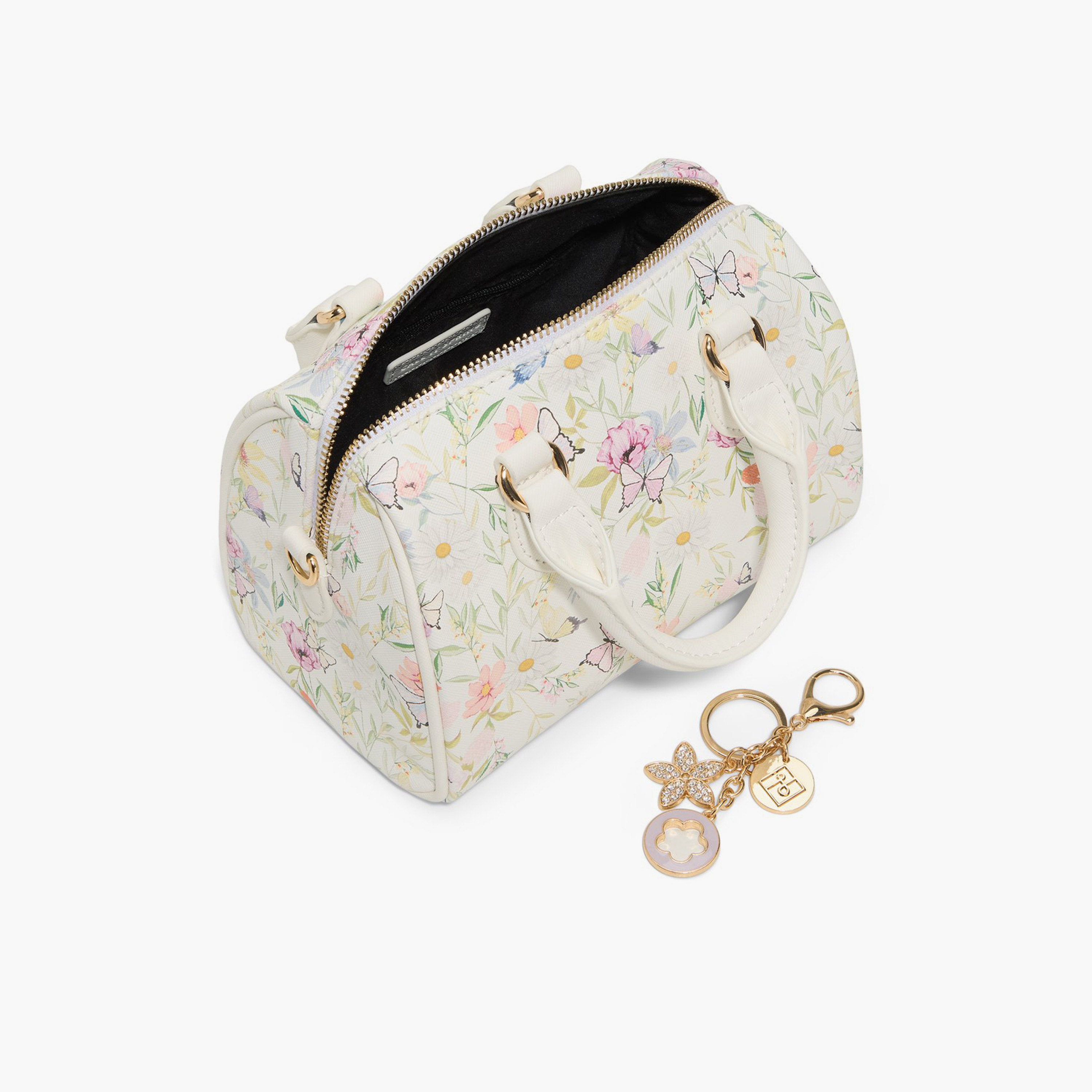 Call it Spring Textured Double Handle Satchel Bag with Zipper and Detachable Strap | 20 X 12 X 14 CM-women-bagsandwallets-handbags-image-7
