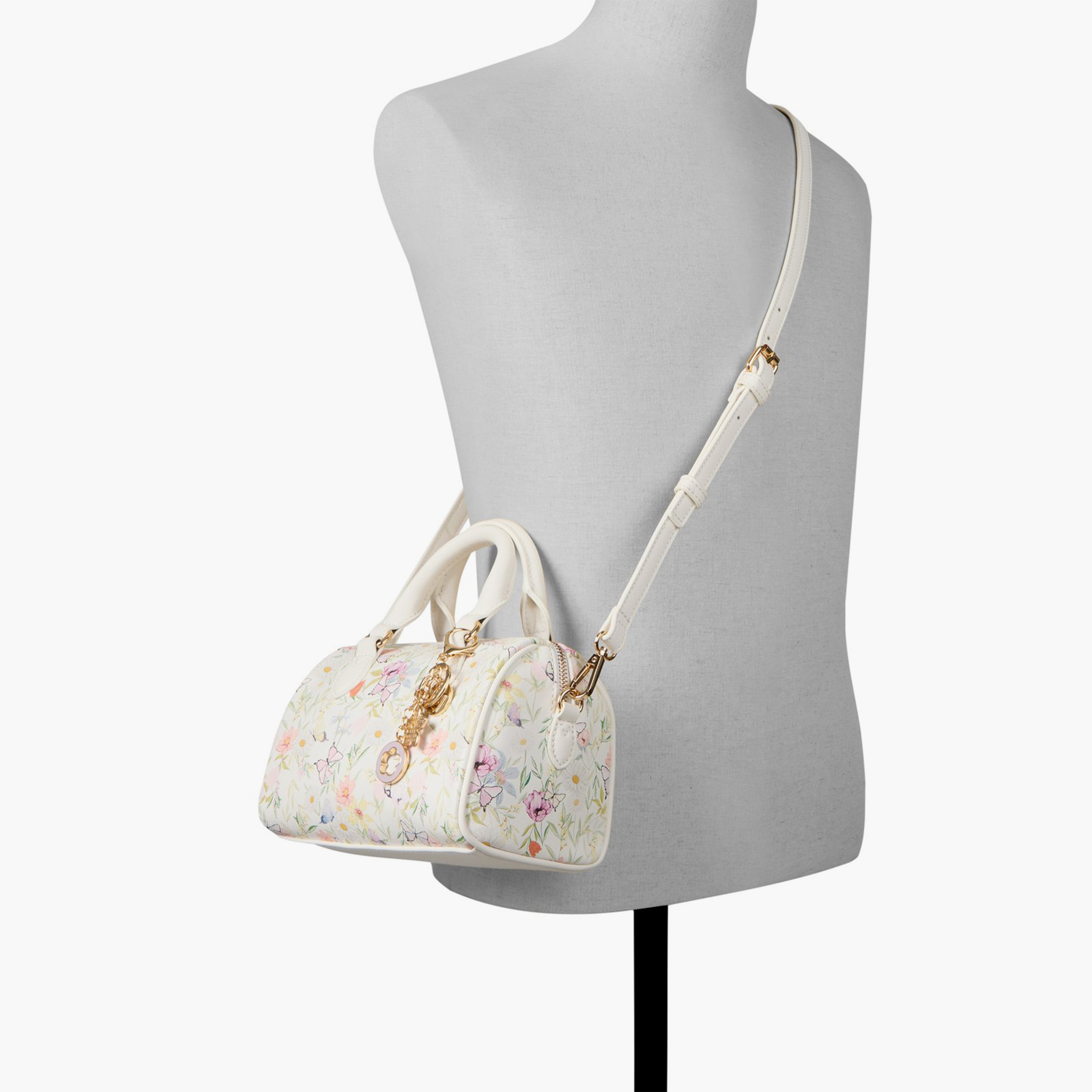 Call it Spring Textured Double Handle Satchel Bag with Zipper and Detachable Strap | 20 X 12 X 14 CM-women-bagsandwallets-handbags-image-8