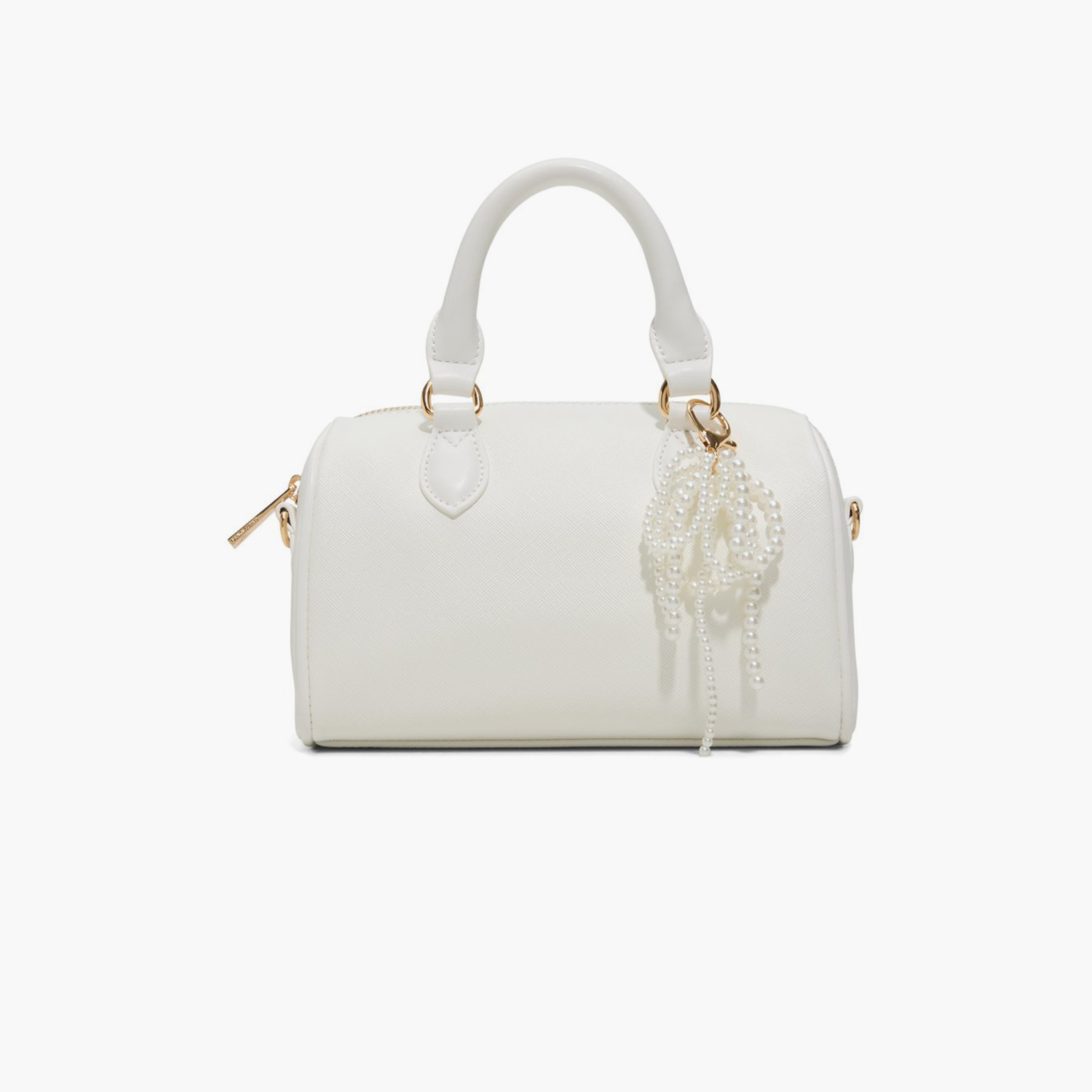 Call it Spring Textured Double Handle Satchel Bag with Zipper and Detachable Strap | 20 X 12 X 14 CM-women-bagsandwallets-handbags-image-9