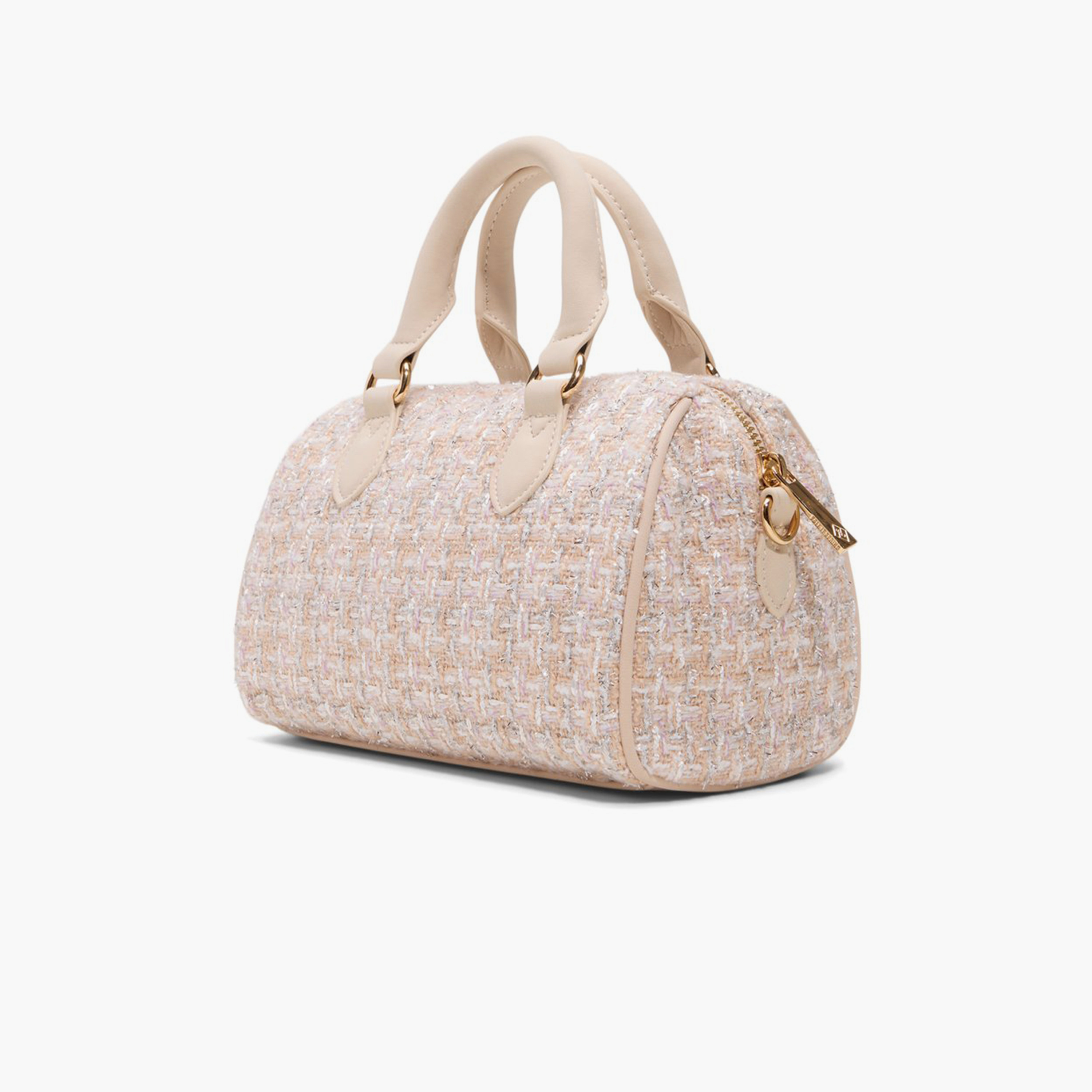 Call it Spring Textured Double Handle Satchel Bag with Zipper and Detachable Strap | 20 X 12 X 14 CM-women-bagsandwallets-handbags-image-2
