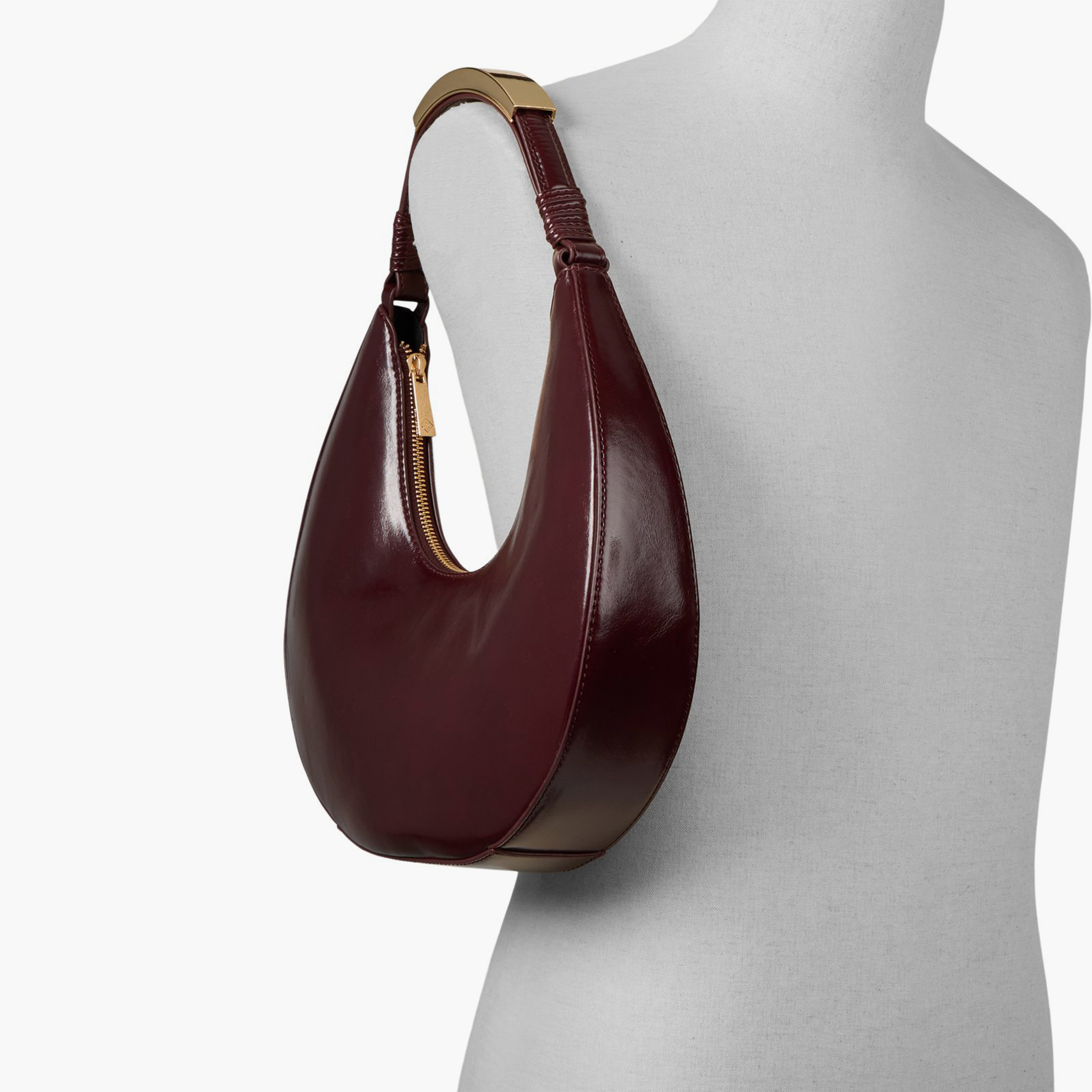 Call it Spring Plain Top Handle Hobo Bag with Zipper | 32 X 7 X 34 CM-women-bagsandwallets-handbags-image-4