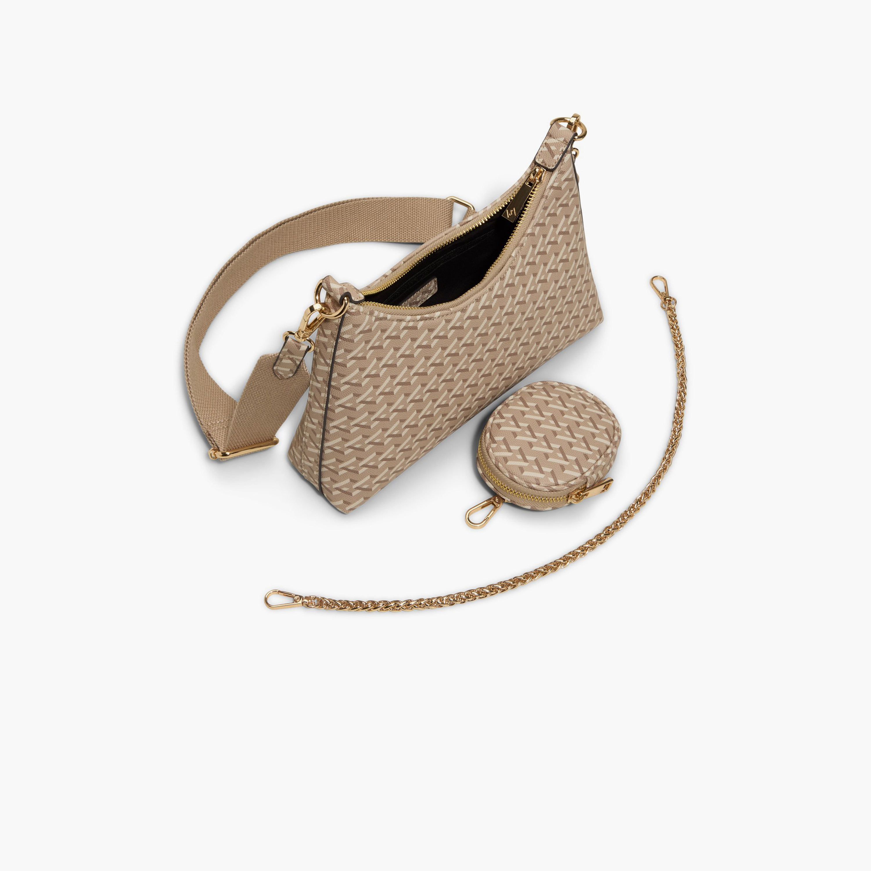 Call it Spring Plain Sling Bag with Zipper and Detachable Strap | 27 X 7 X 25 CM-women-bagsandwallets-handbags-image-3