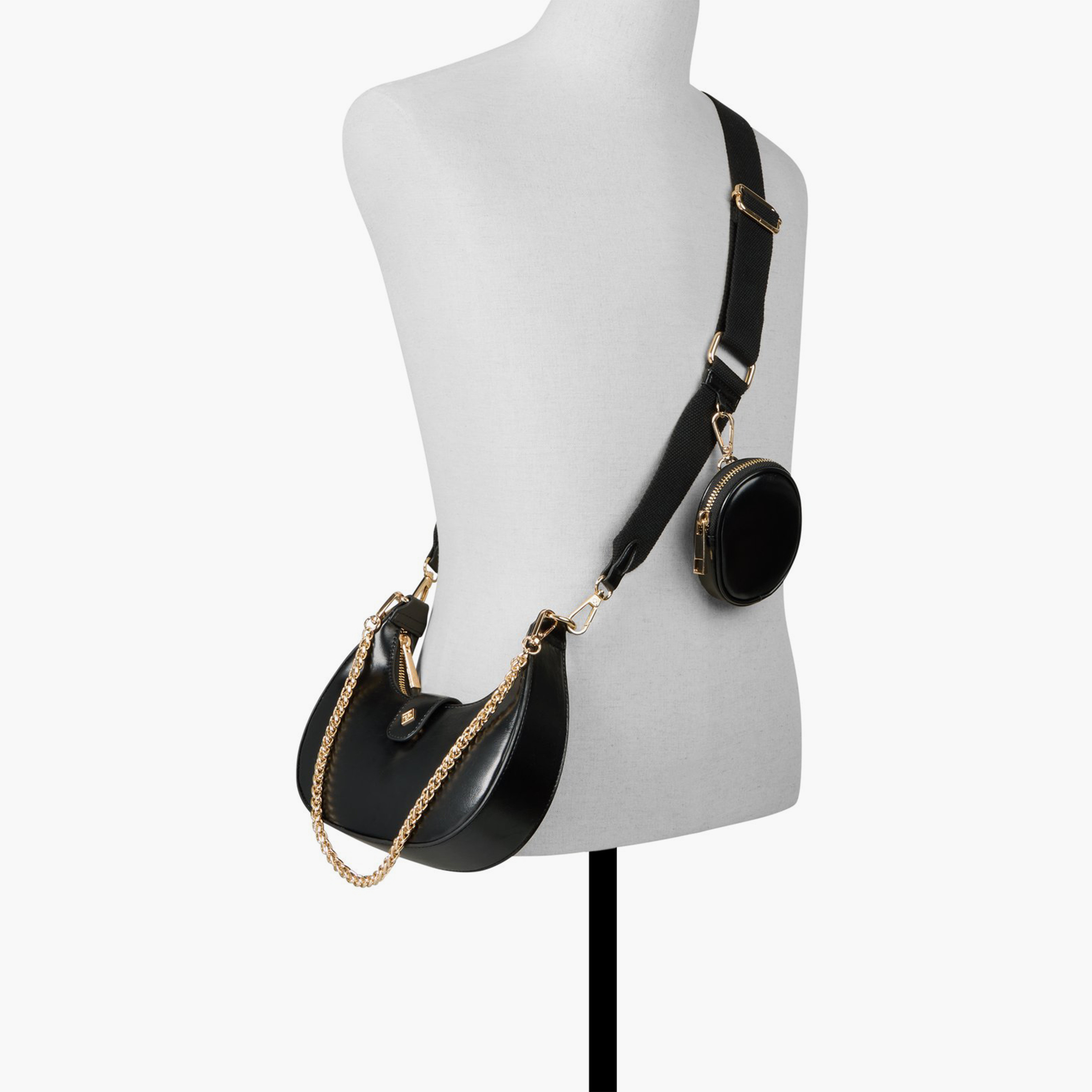 كول ات سبرينغ - شنطة كروس منقوشة بسحاب وحزام قابل للفصل | 22 × 6 × 27 سم-women-bagsandwallets-handbags-image-4