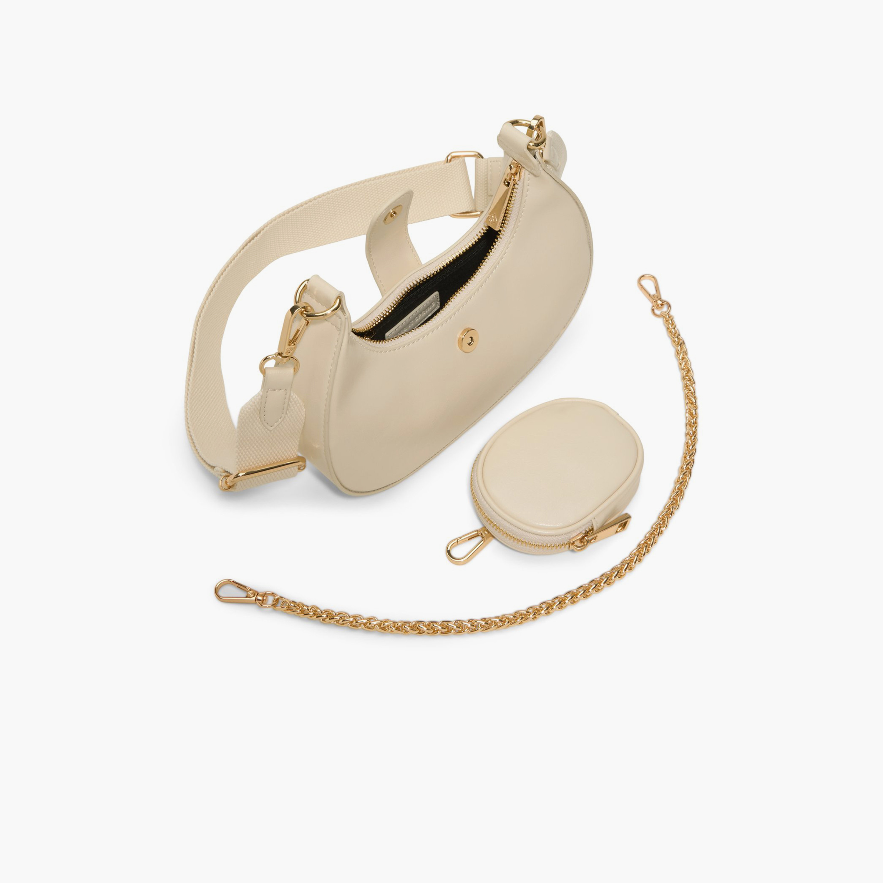 Call it Spring Textured Crossbody Bag with Zipper and Detachable Strap | 22 X 6 X 27 CM-women-bagsandwallets-handbags-image-3