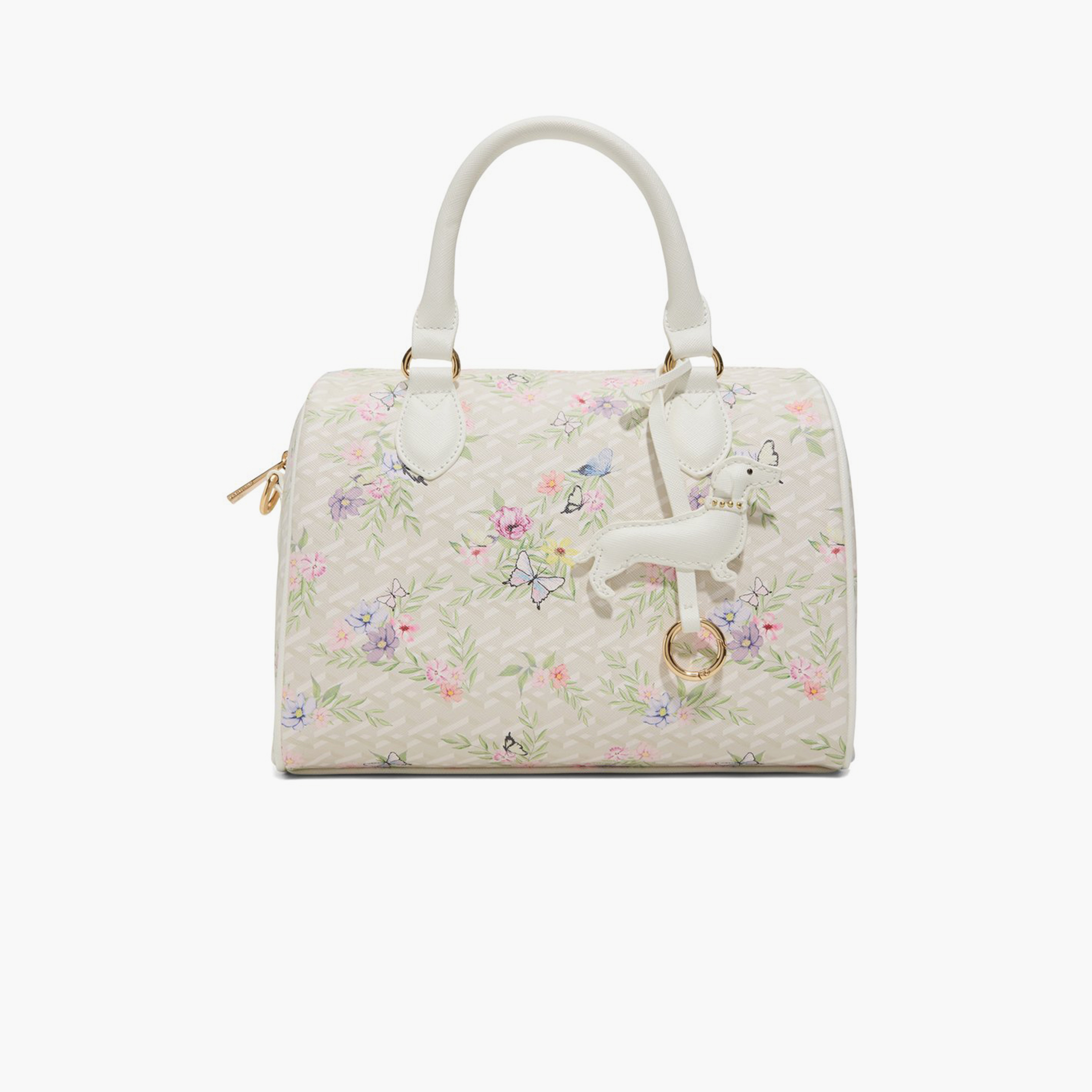 كول ات سبرينغ - شنطة يد مطبوعة بمقبضين وسحاب وحزام قابل للفصل | 26 × 18 × 19 سم-women-bagsandwallets-handbags-image-1