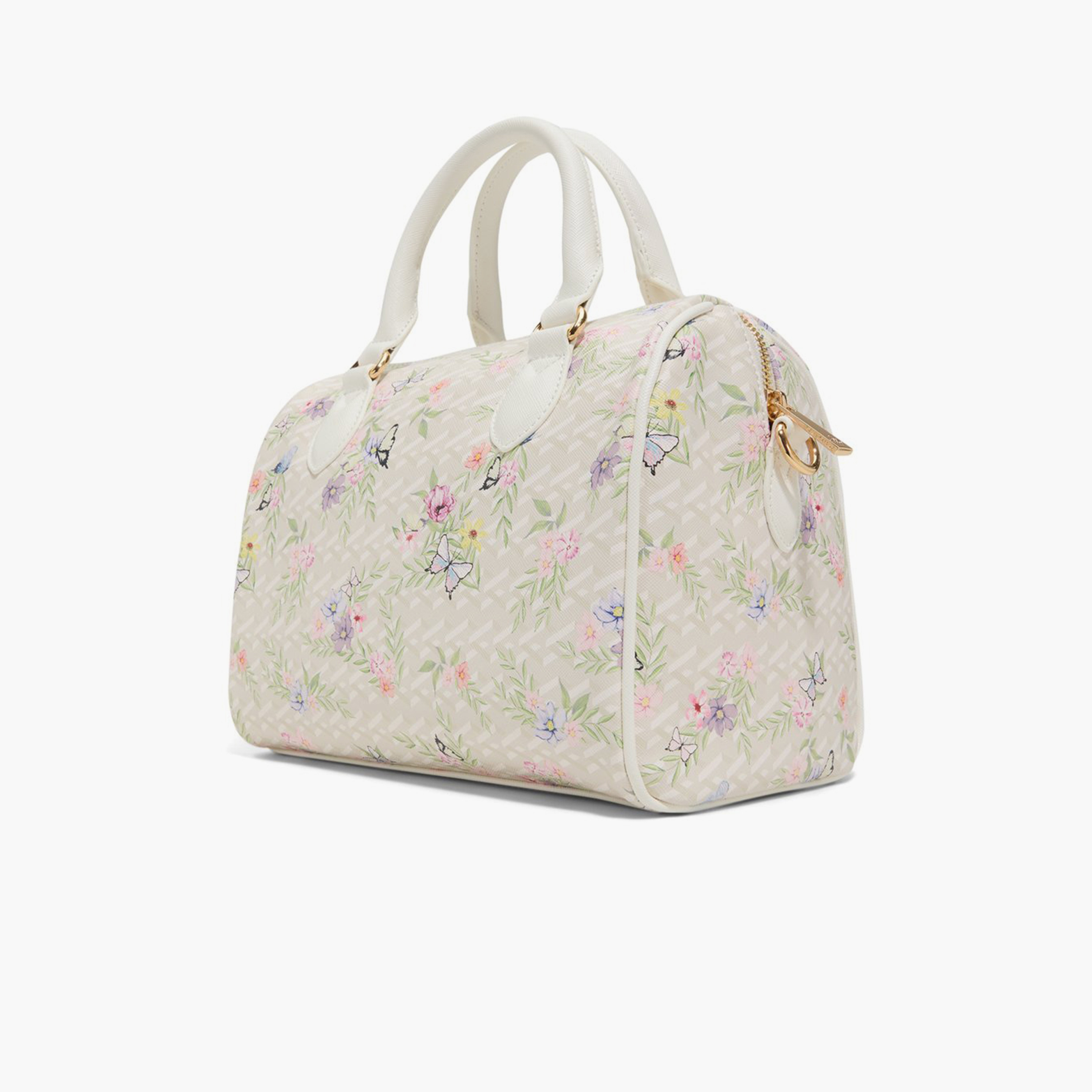 كول ات سبرينغ - شنطة يد مطبوعة بمقبضين وسحاب وحزام قابل للفصل | 26 × 18 × 19 سم-women-bagsandwallets-handbags-image-2