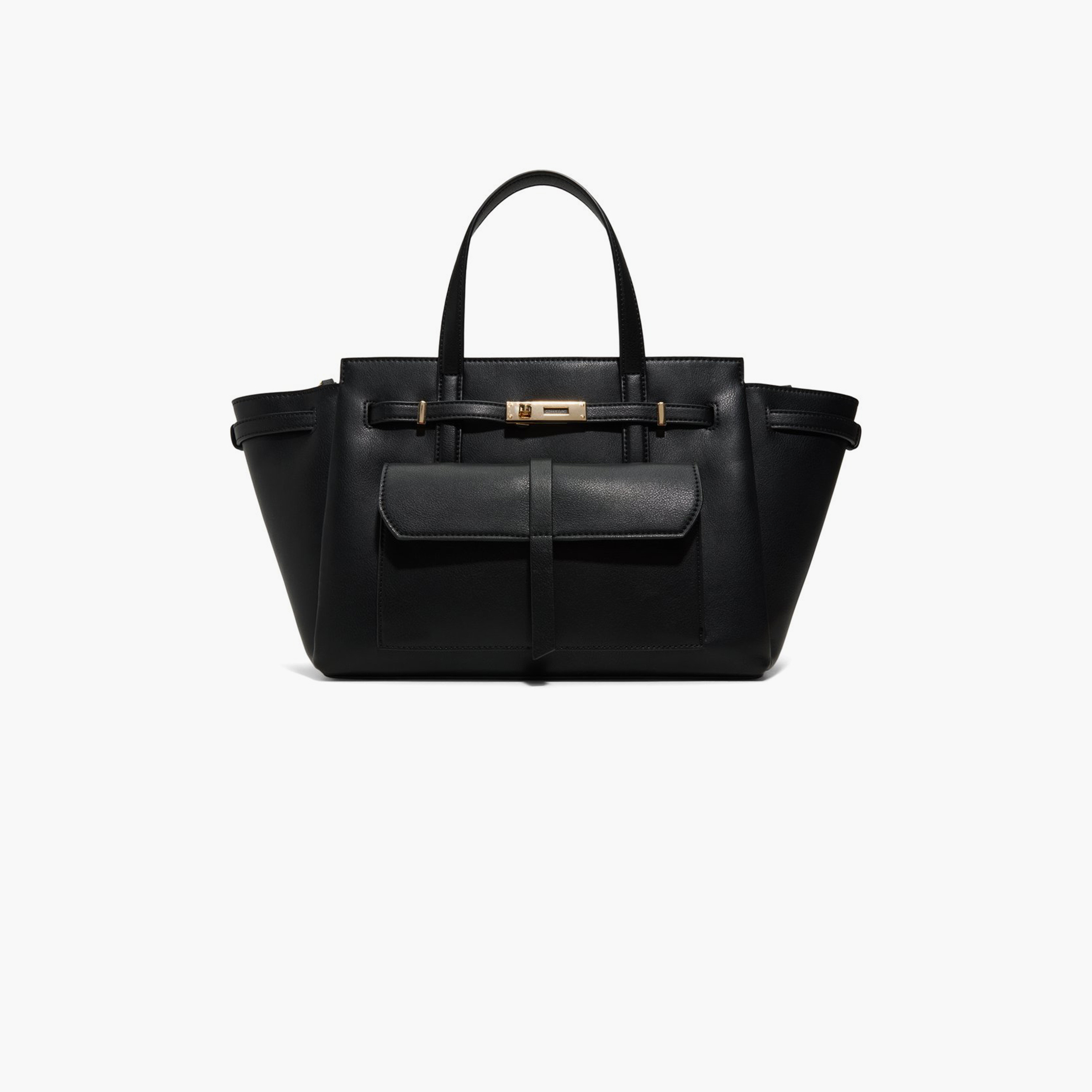 Call it Spring Design Detail Double Handle Satchel Bag with Zipper and Detachable Strap | 52 X 16 X 37 CM-women-bagsandwallets-handbags-image-1