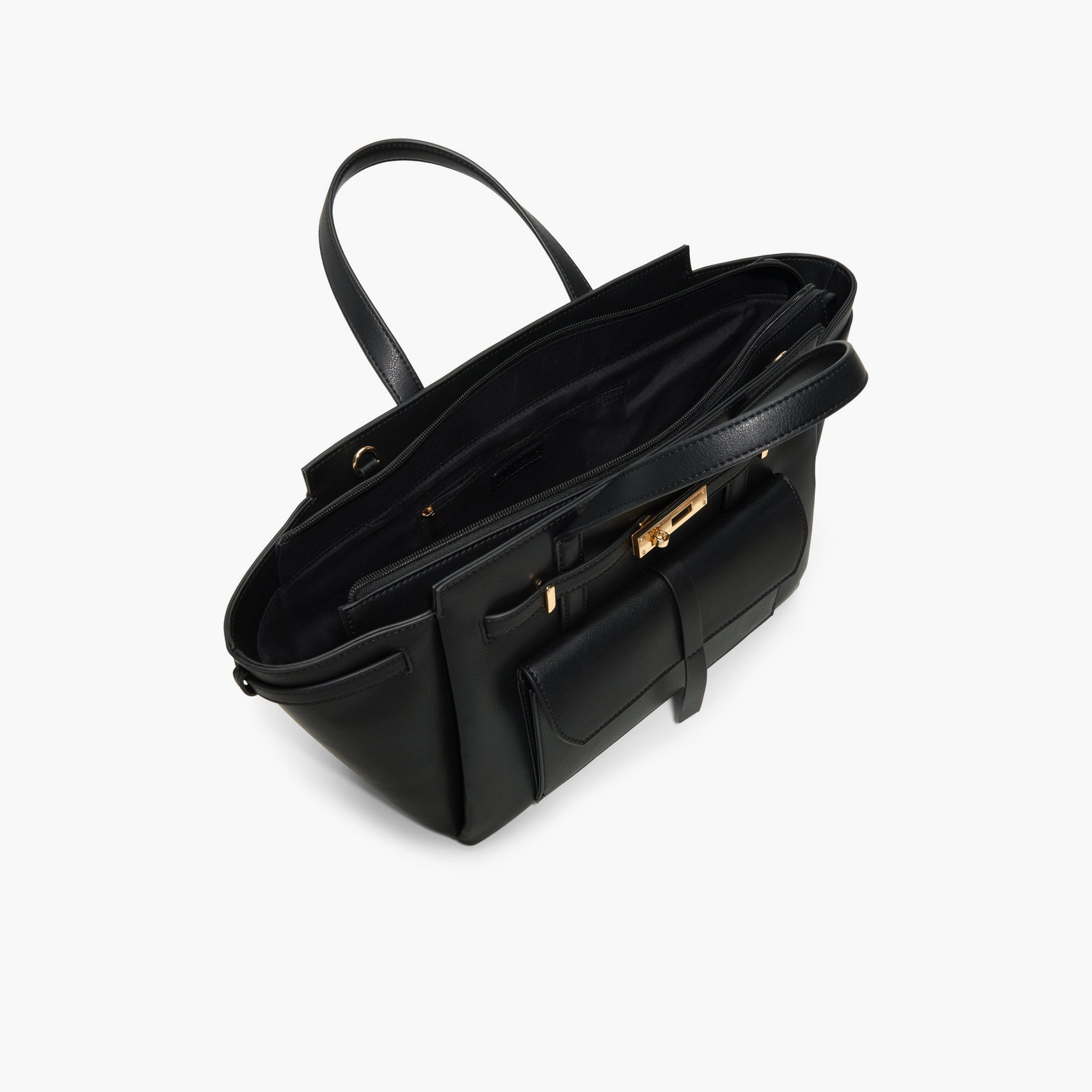 Call it Spring Design Detail Double Handle Satchel Bag with Zipper and Detachable Strap | 52 X 16 X 37 CM-women-bagsandwallets-handbags-image-3