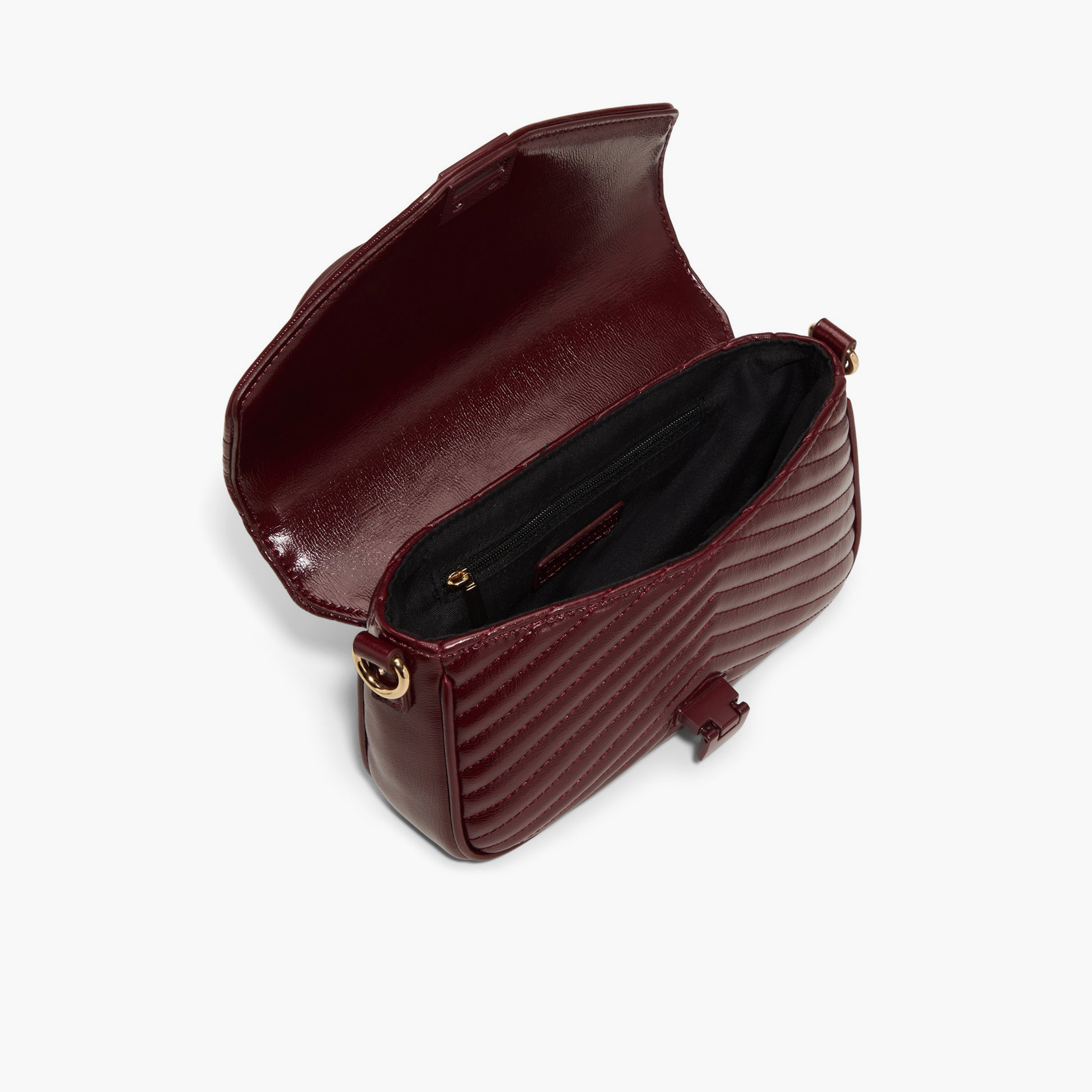 كول ات سبرينغ - شنطة يد مبطنة بمقبض علوي وقفل دوار وحزام قابل للفصل | 22 × 7 × 21 سم-women-bagsandwallets-handbags-image-3