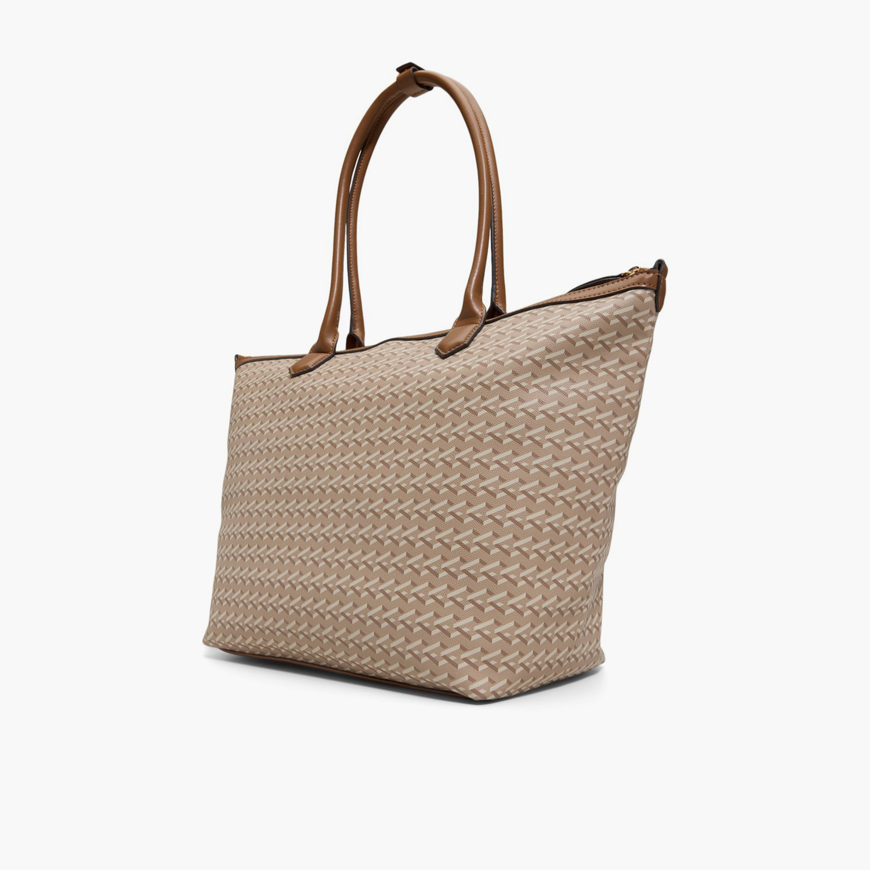 كول ات سبرينغ - شنطة يد مزدوجة بمقبضين وسحاب، مزينة بشعار مونوجرام | 50 × 19 × 31 سم-women-bagsandwallets-handbags-image-6