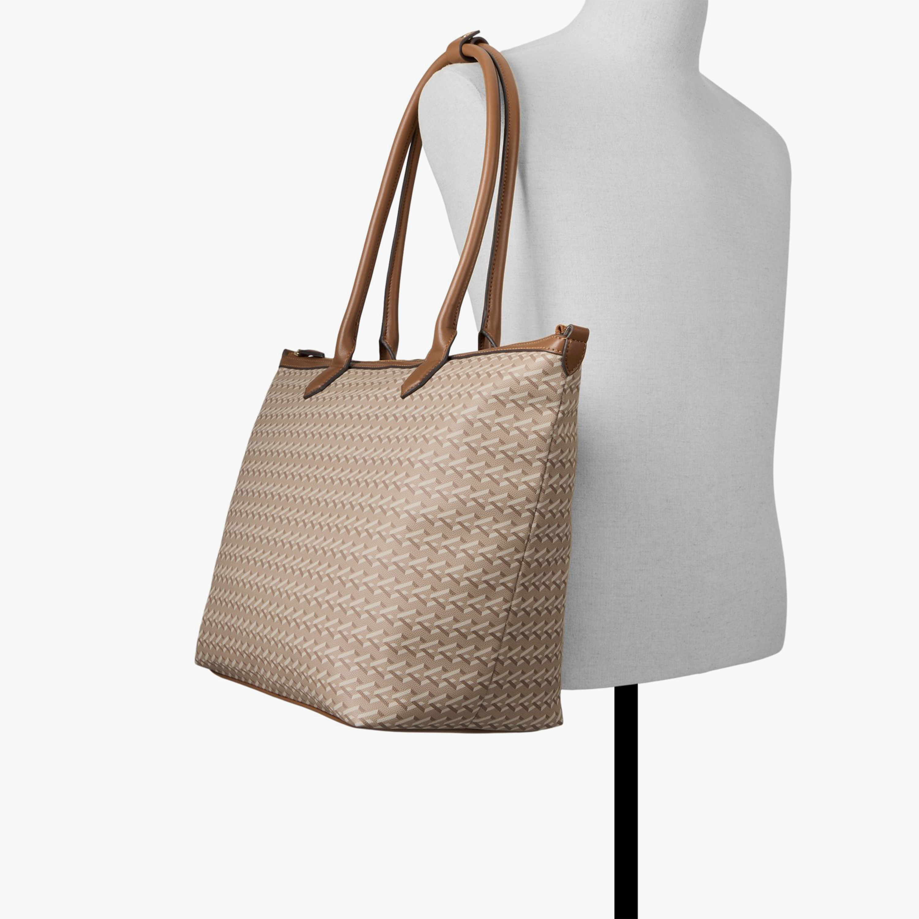 كول ات سبرينغ - شنطة يد مزدوجة بمقبضين وسحاب، مزينة بشعار مونوجرام | 50 × 19 × 31 سم-women-bagsandwallets-handbags-image-8