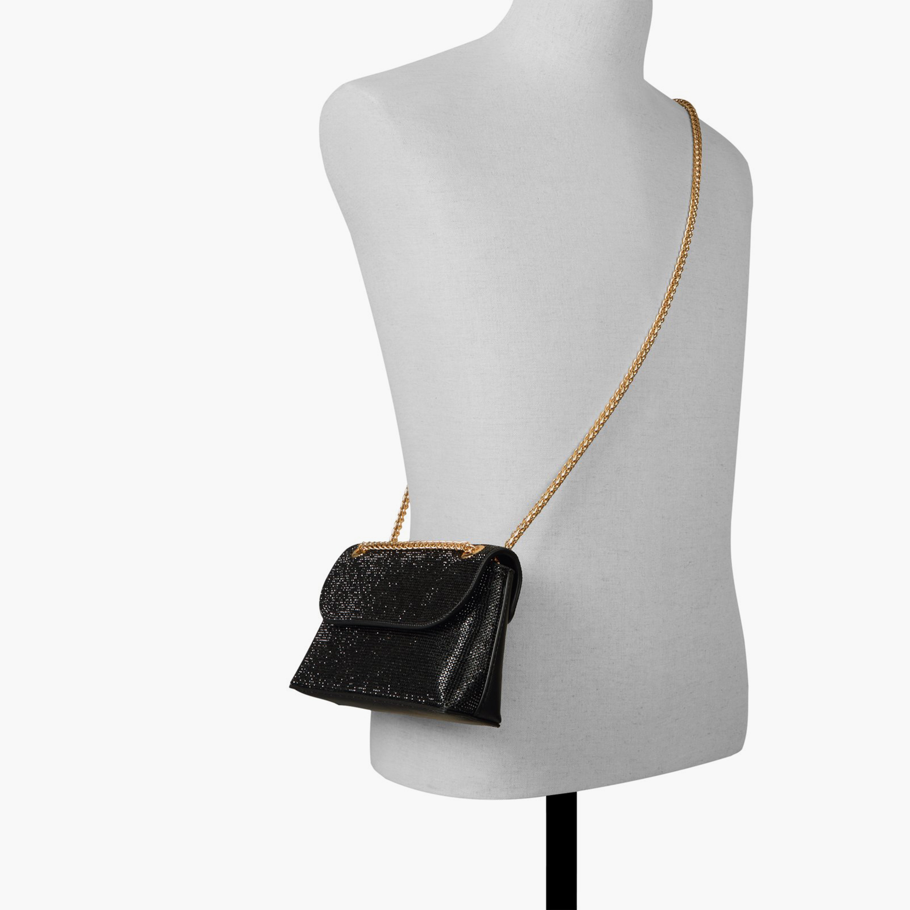 Call it Spring Embellished Sling Bag with Flap and Chain Strap | 20 X 12 X 7 CM-women-bagsandwallets-handbags-image-4