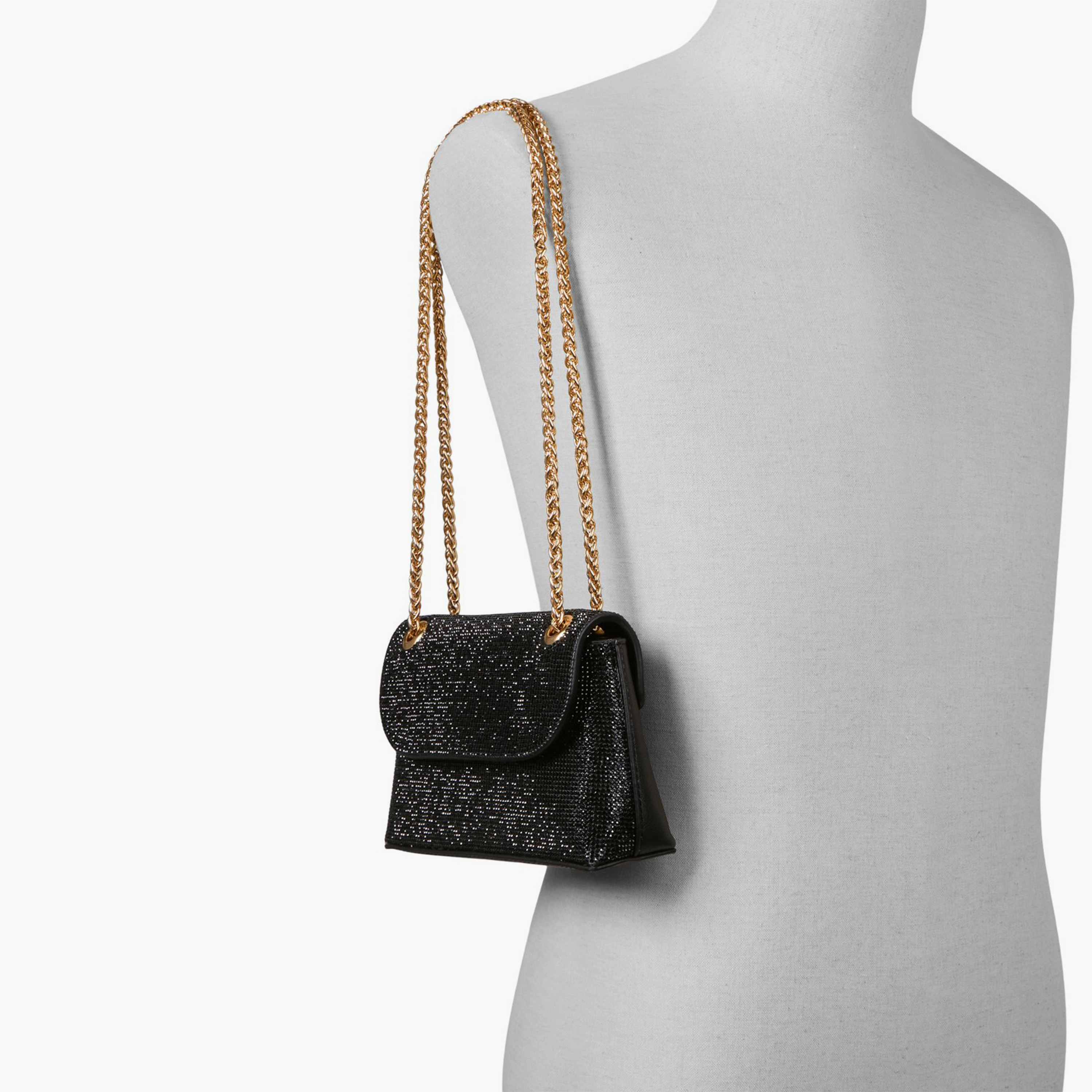 كول ات سبرينغ - شنطة كتف مزينة بغطاء وحزام سلسلة | 20 × 12 × 7 سم-women-bagsandwallets-handbags-image-5