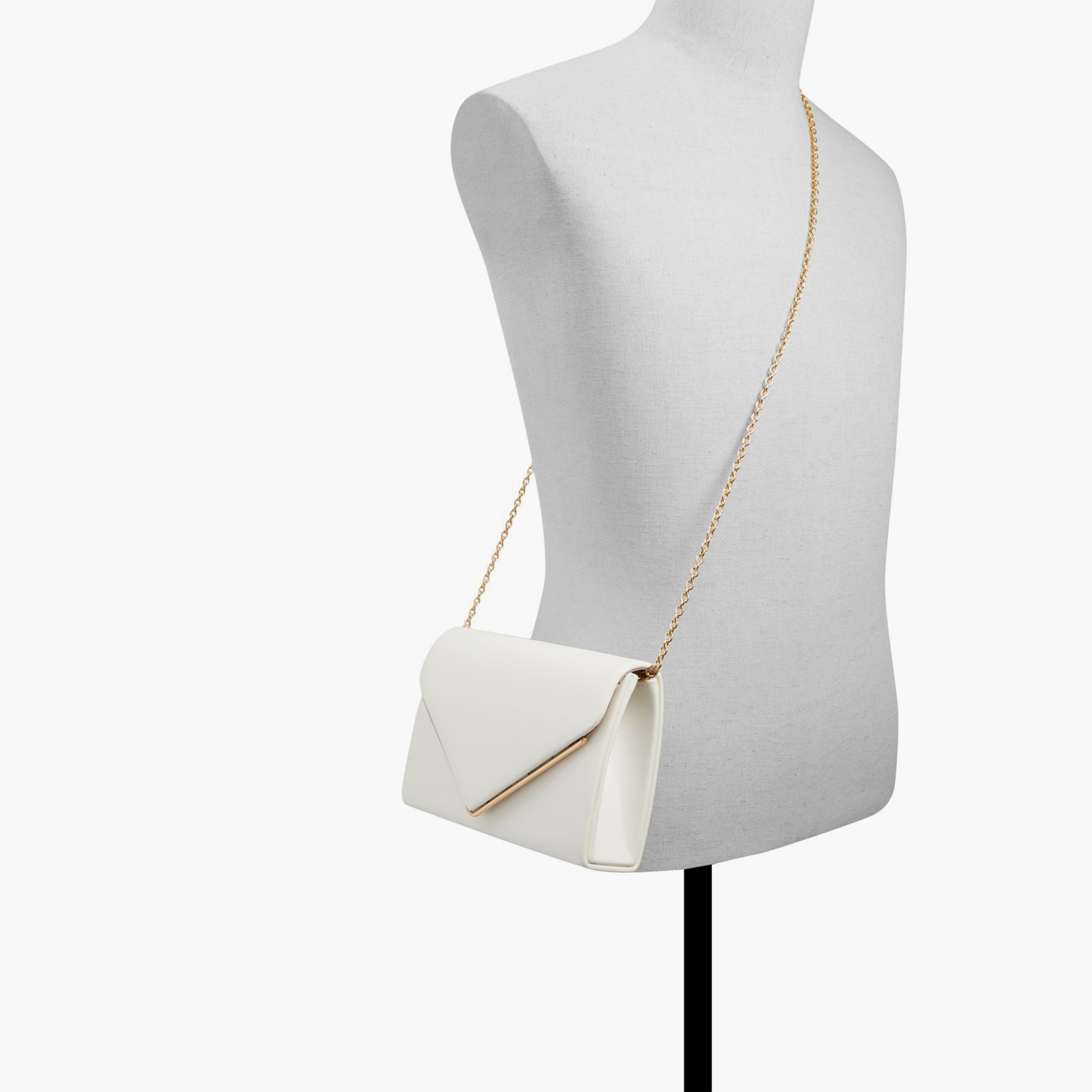 كول ات سبرينغ - شنطة كتف سادة بغطاء وحزام سلسلة | 22 × 5 × 13 سم-women-bagsandwallets-handbags-image-4