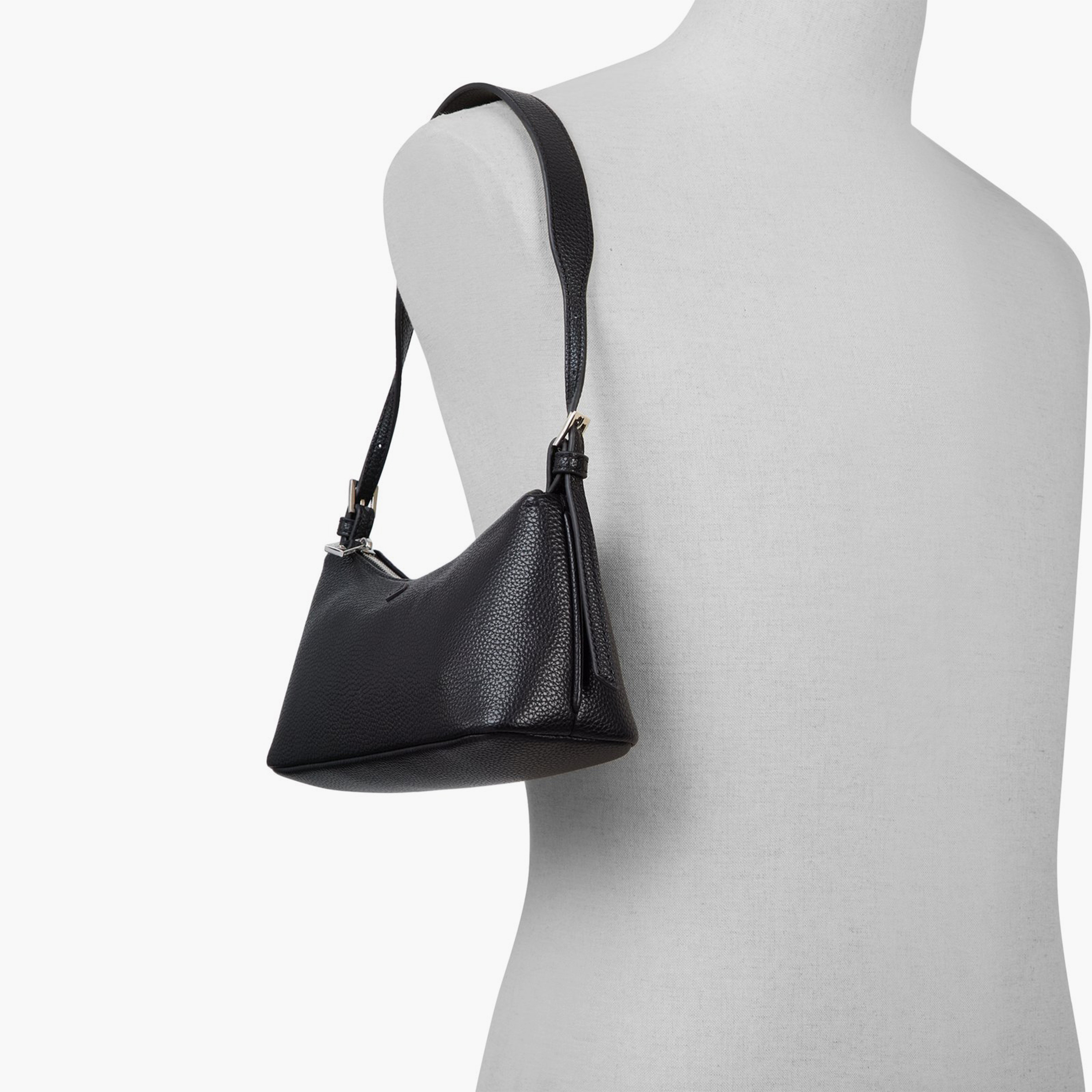 كول ات سبرينغ - شنطة كتف سادة بسحاب وحزام قابل للتعديل | 25 × 9 × 18 سم-women-bagsandwallets-handbags-image-4