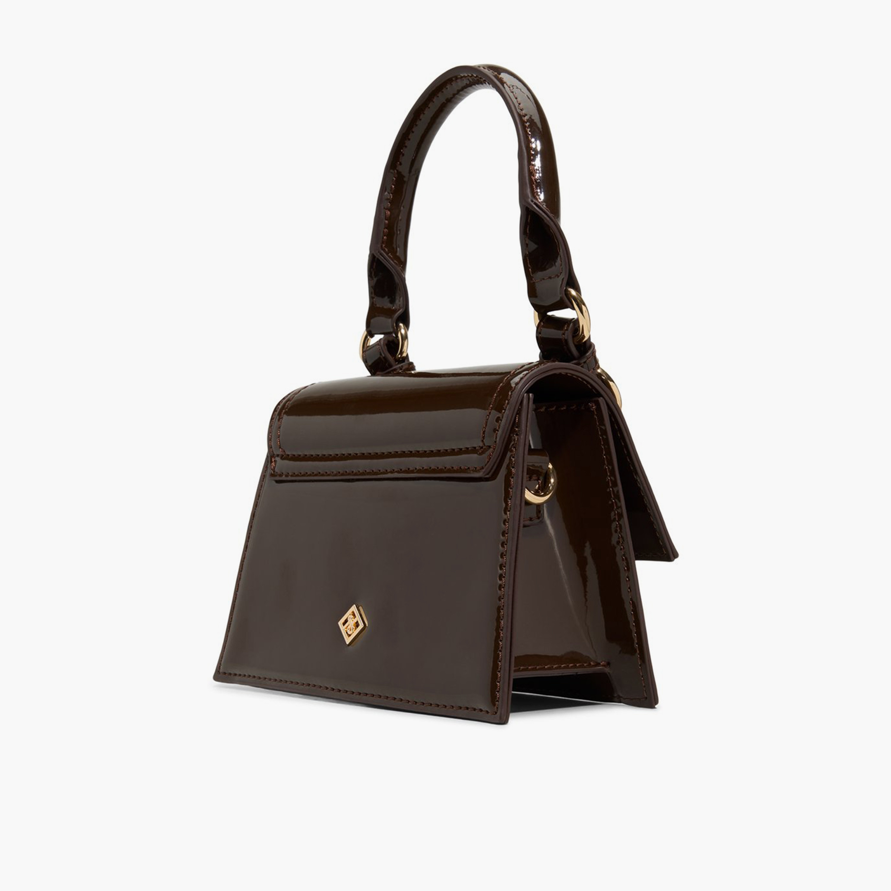 Call it Spring Plain Top Handle Sling Bag with Flap and Detachable Strap | 17 X 8 X 25 CM-women-bagsandwallets-handbags-image-2